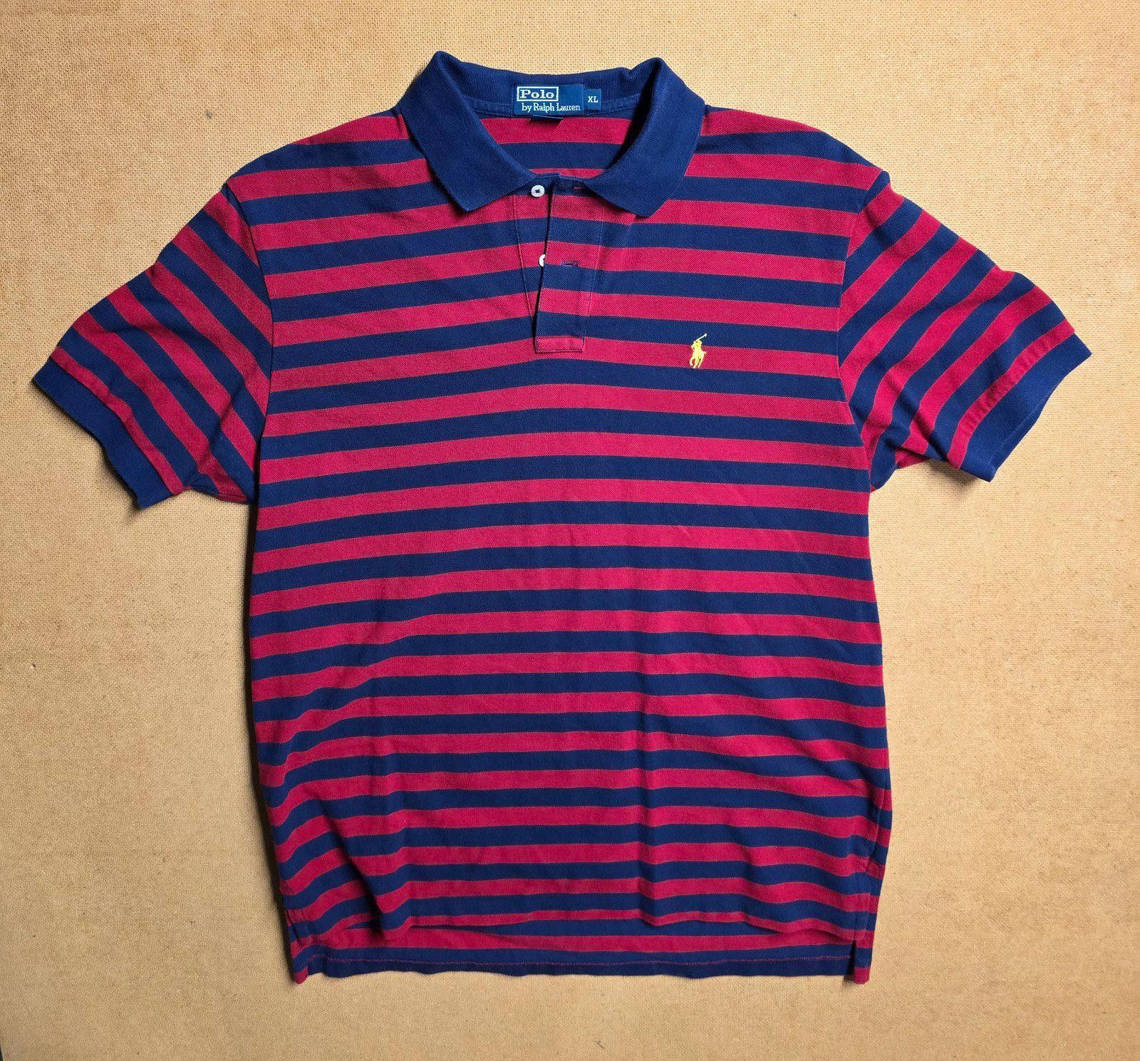 Polo Ralph Lauren Vintage Ralph Lauren Polo Shirt Mens XL Red Stripes Rugby Size US XL / EU 56 / 4 - 1 Thumbnail
