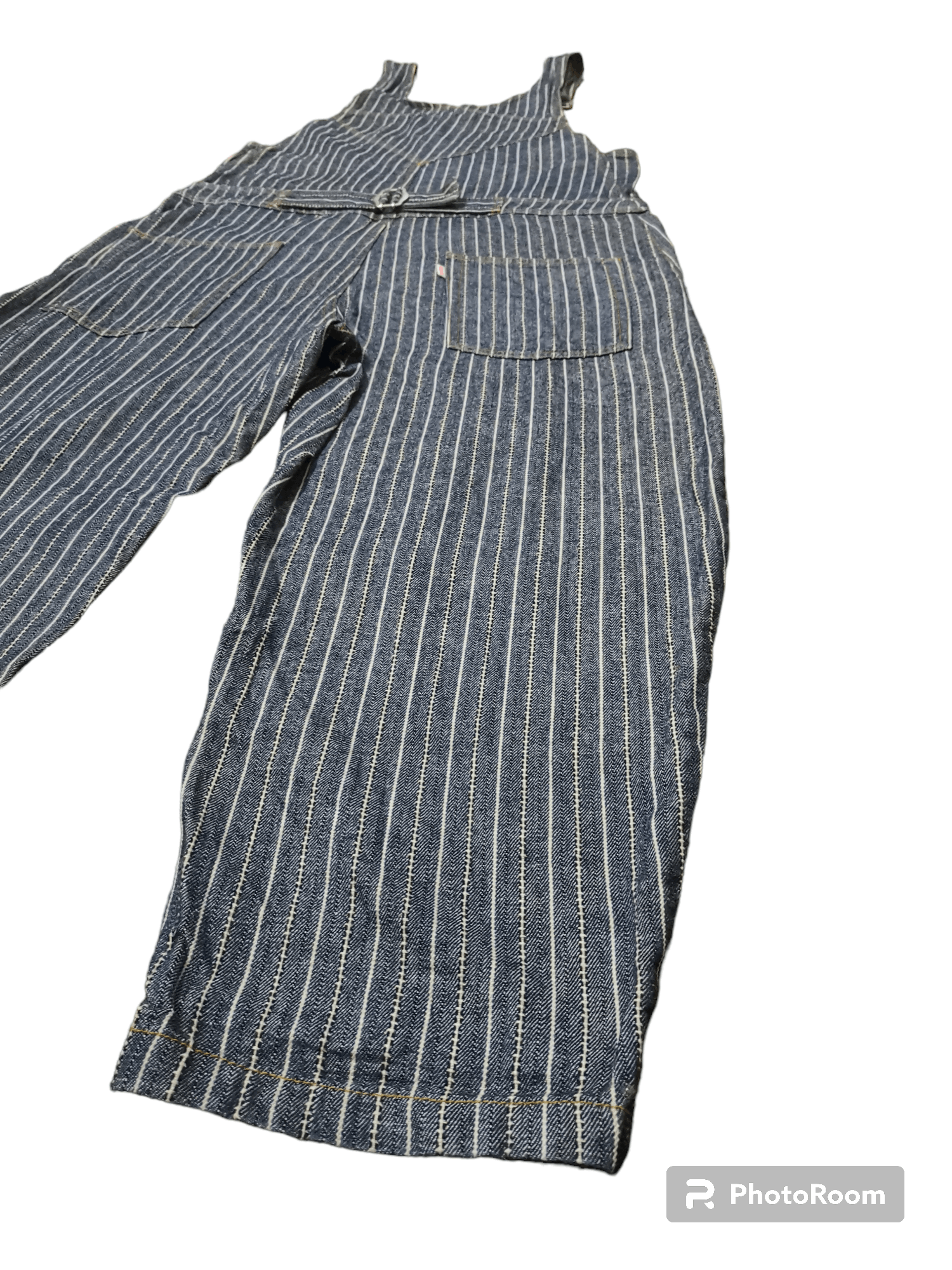 Issey Miyake × Japanese Brand × Ne-Net 💥Rare💥 Vtg Ne-net Issey Miyake Hickory Overall Suspender Size 34" / US 12 / IT 48 - 5 Thumbnail