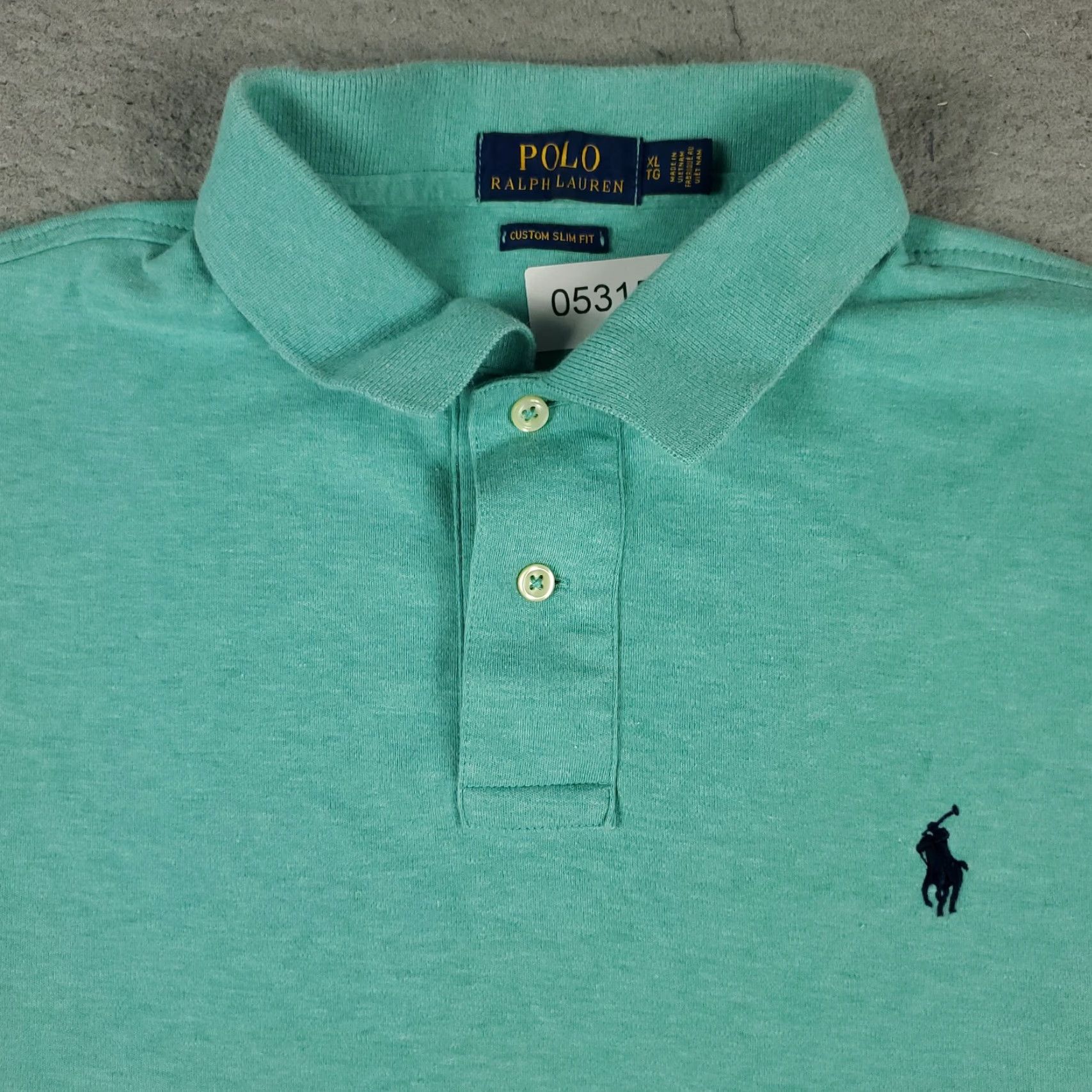 Ralph Lauren Ralph Lauren Polo Shirt Blue Slim Fit Regular XL Mens Casual Short Sleeve Size US XL / EU 56 / 4 - 2 Thumbnail