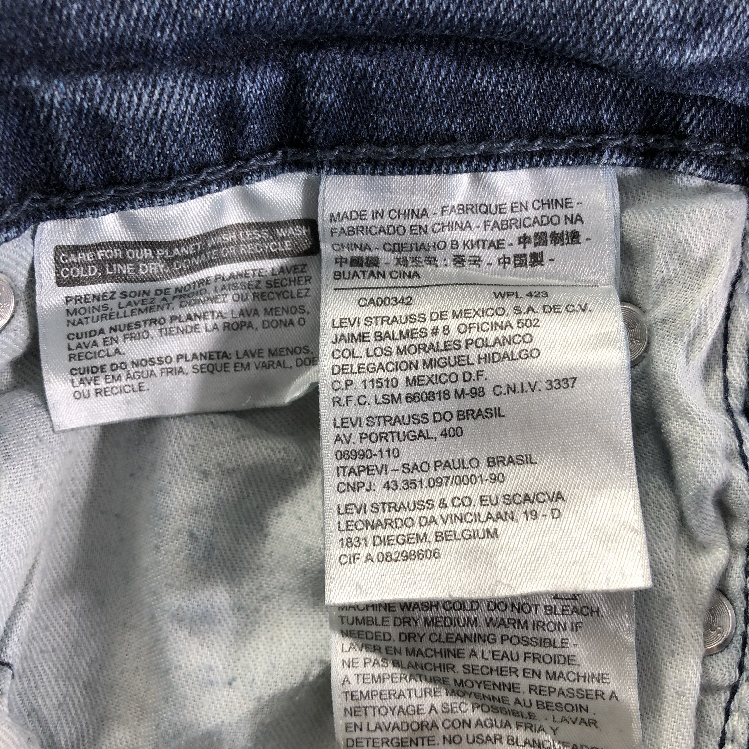 Levi's Vintage Blue Wash Levis 514 Jeans-J4205 Size US 29 - 9 Thumbnail