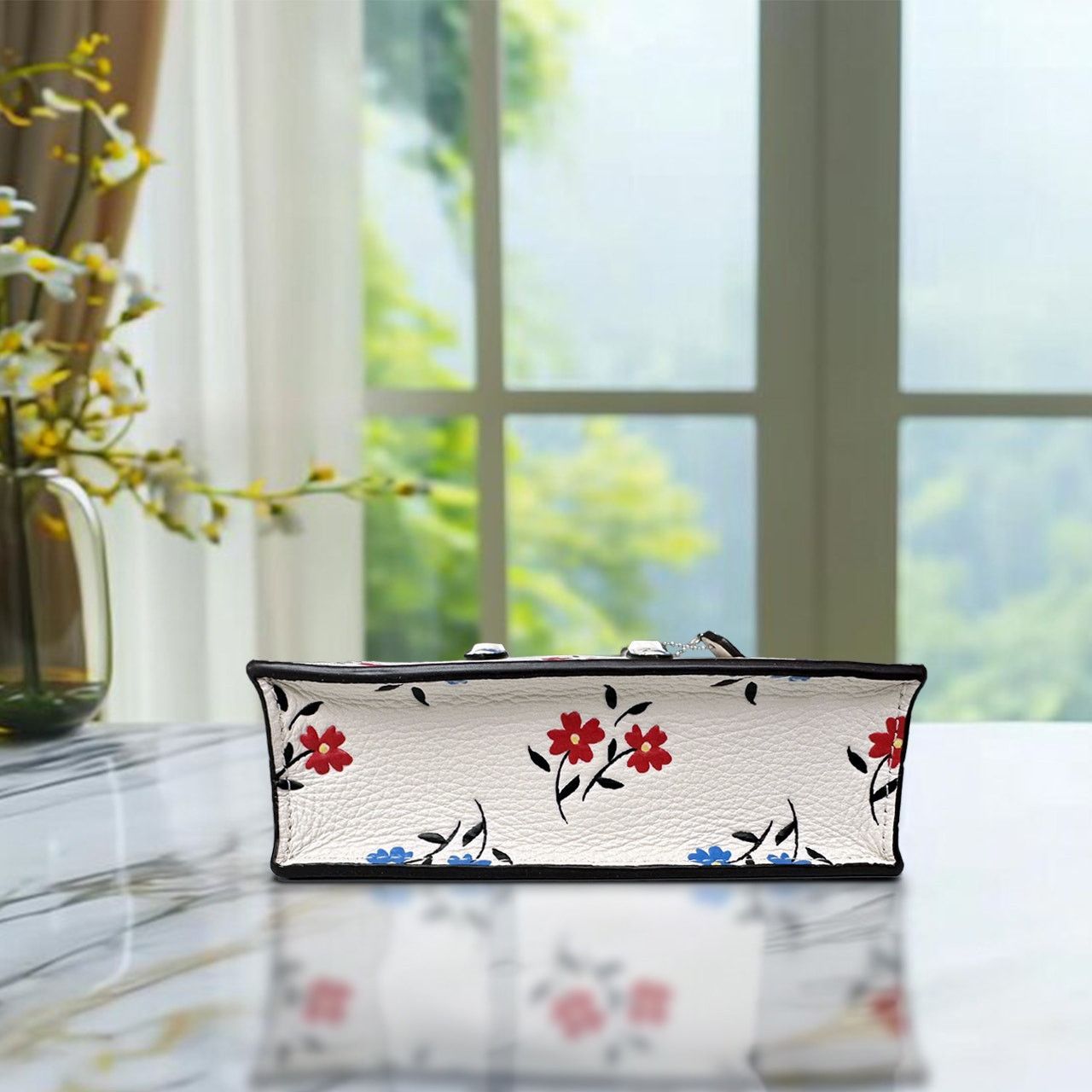 Coach Coach Bag Shoulder Floral Print North/South Mini ToteCt808 Size ONE SIZE - 18 Thumbnail