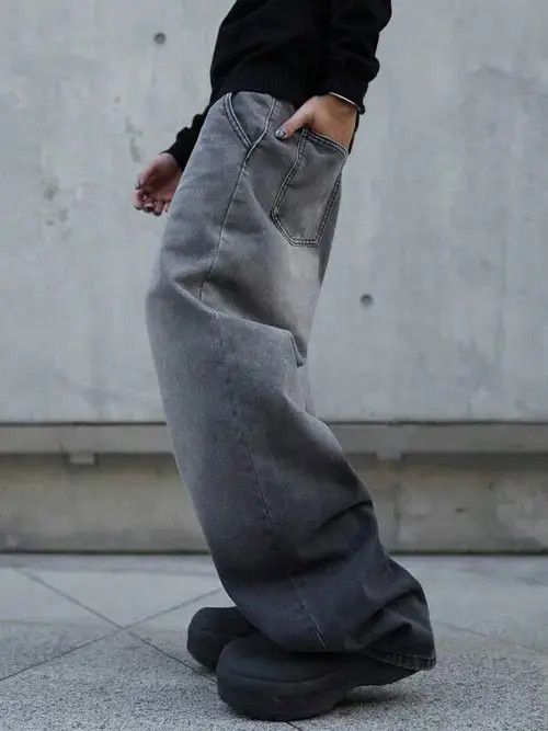 Jean Kubota x Mako Skater Washed Drip Baggy Denim Jeans Size US 32 / EU 48 - 6 Thumbnail