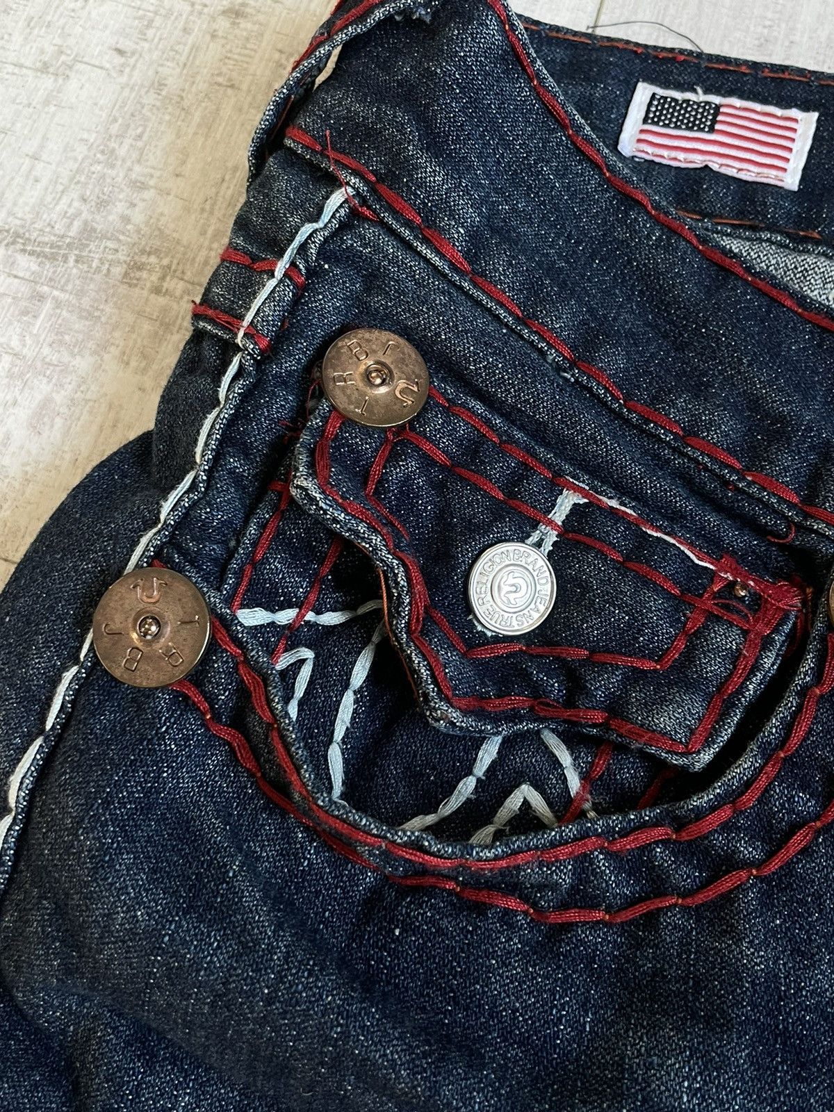 True Religion Vintage Y2K True Religion Super T Denim Jeans 00’s RARE Size US 33 - 5 Thumbnail