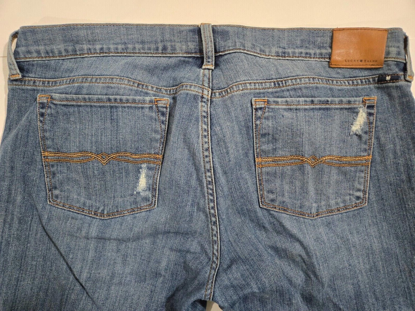 Designer Women's Lucky Jeans Charlie Skinny Distressed Denim 12/31 Size 34" / US 12 / IT 48 - 3 Thumbnail