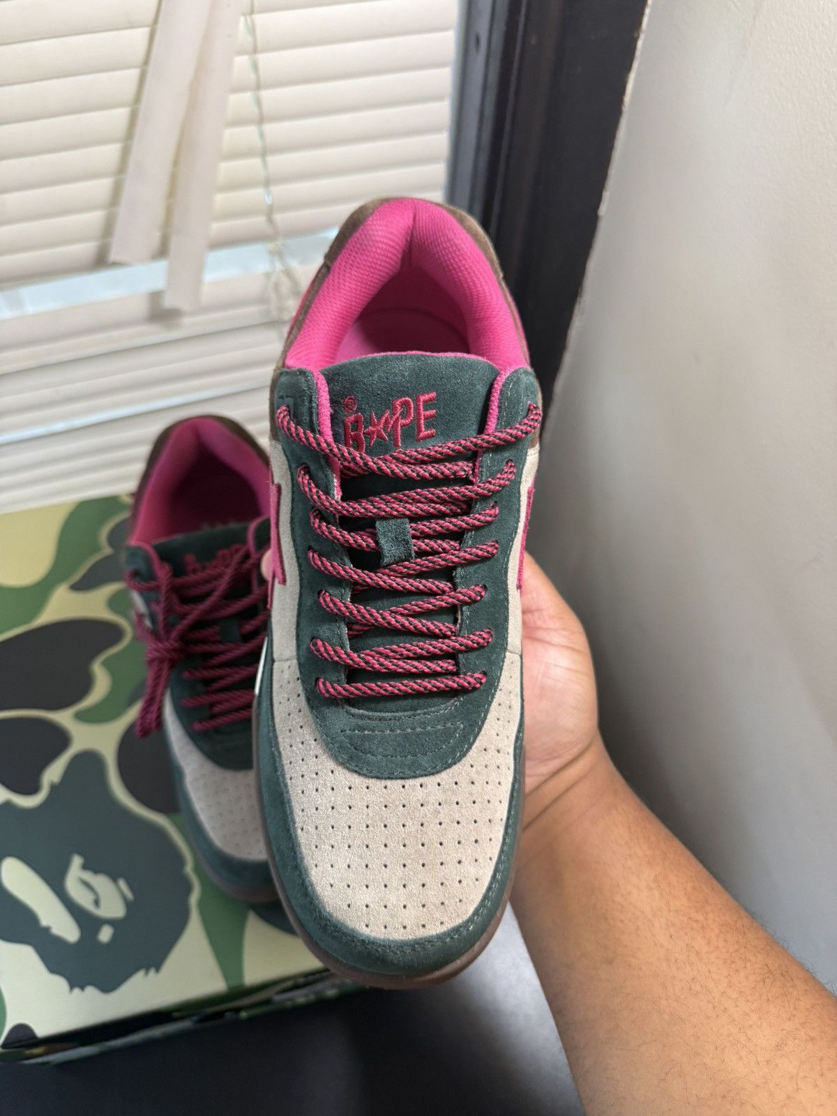 Bape Bape Road sta Green Suede Size 9 Worn Once Size US 9 / EU 42 - 8 Thumbnail