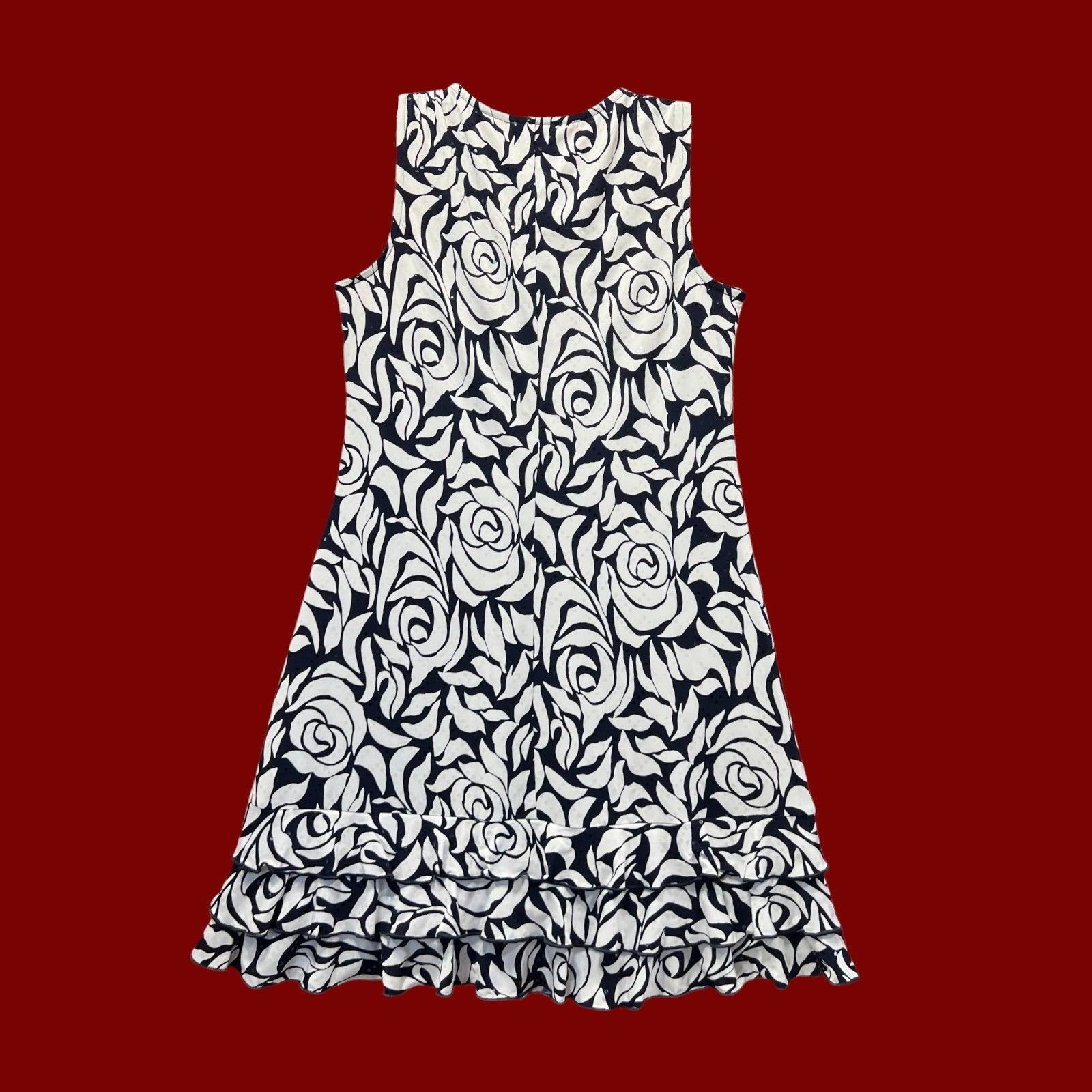 Other MSK - Women's Petite Floral Print Sleeveless Shirt Dress - N Size S / US 4 / IT 40 - 3 Thumbnail