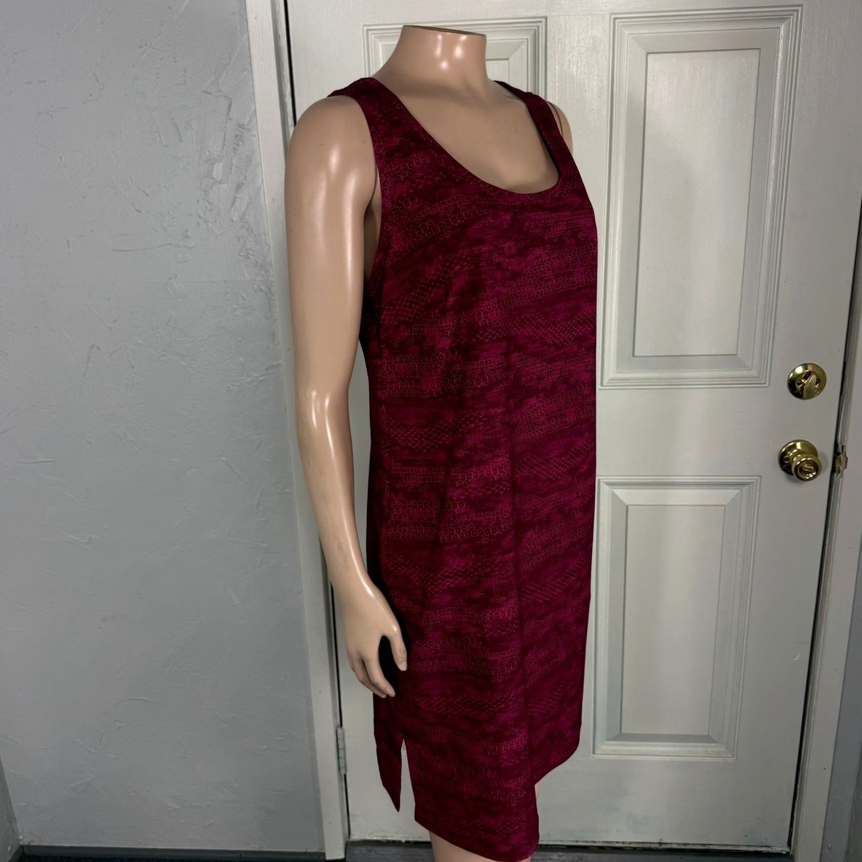 Vintage Columbia Dress Mini Sleeveless Geometric Pink Small Regular Travel Casual Size S / US 4 / IT 40 - 5 Thumbnail