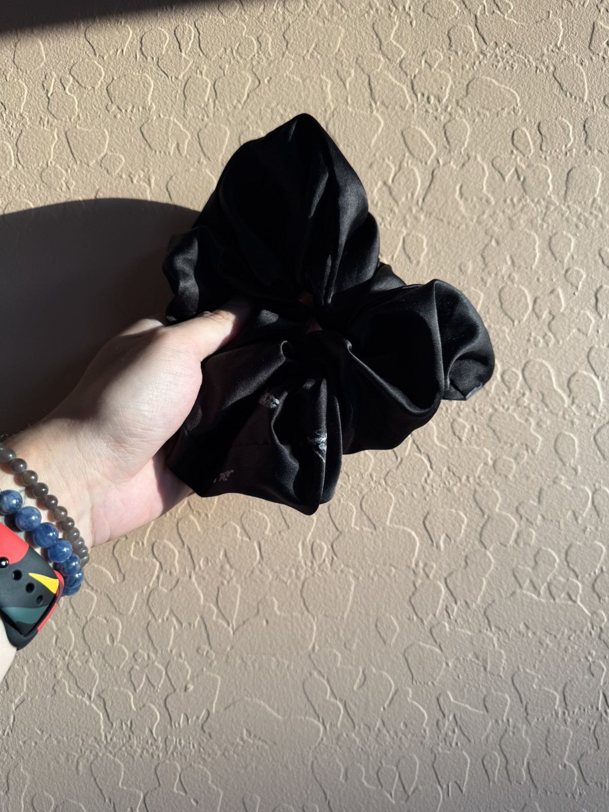 Other Luxury Black Silk Hair Scrunchie - Oversized & Soft Size ONE SIZE - 1 Thumbnail