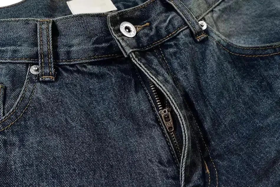 Japanese Brand Distressed Washed Dirty Baggy Straight Loose Jeans Size US 32 / EU 48 - 4 Thumbnail