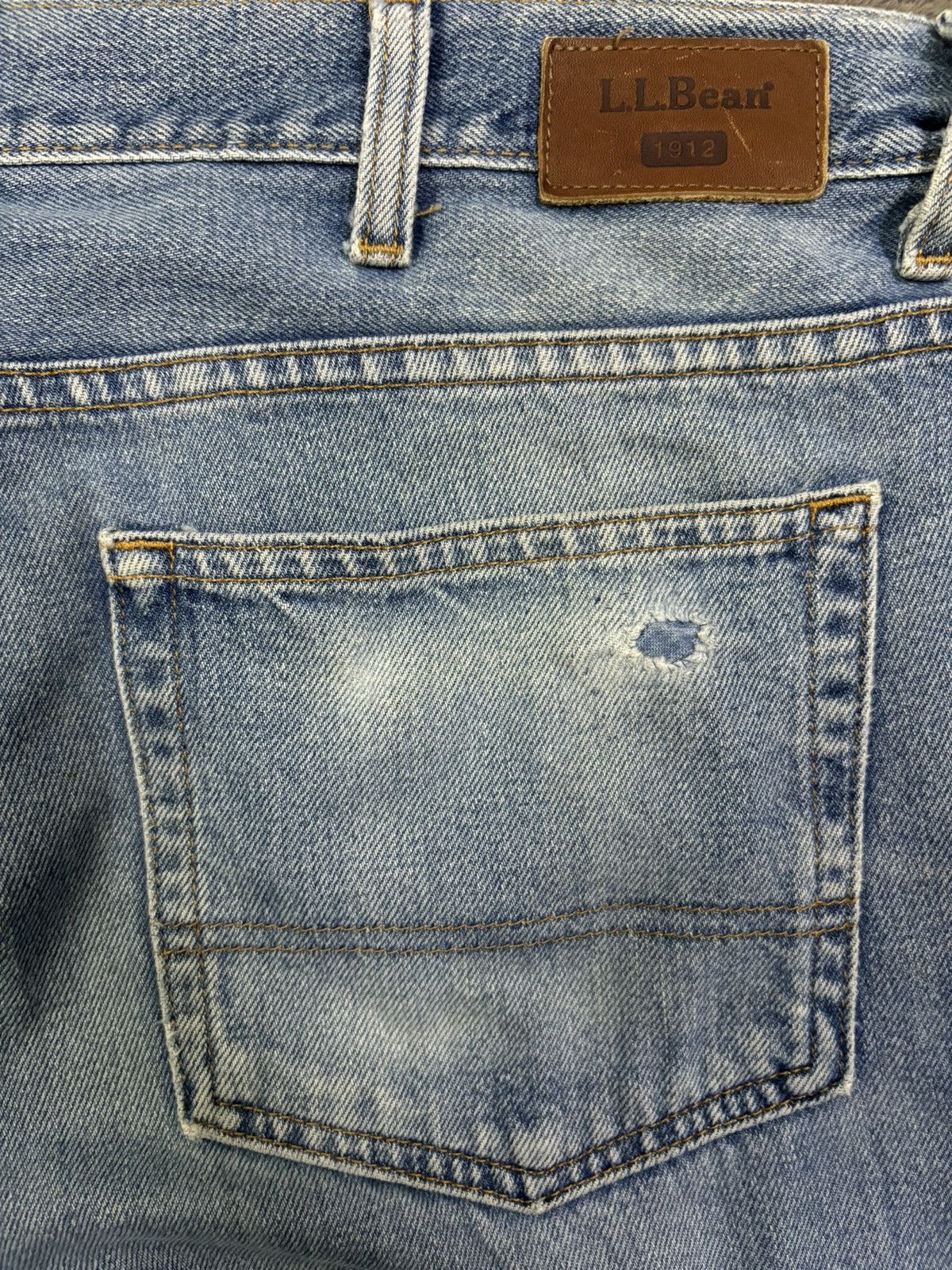 L.L. Bean Vintage 90s L.L. Bean 1912 Mud Wash Baggy Jeans Size US 37 - 11 Thumbnail