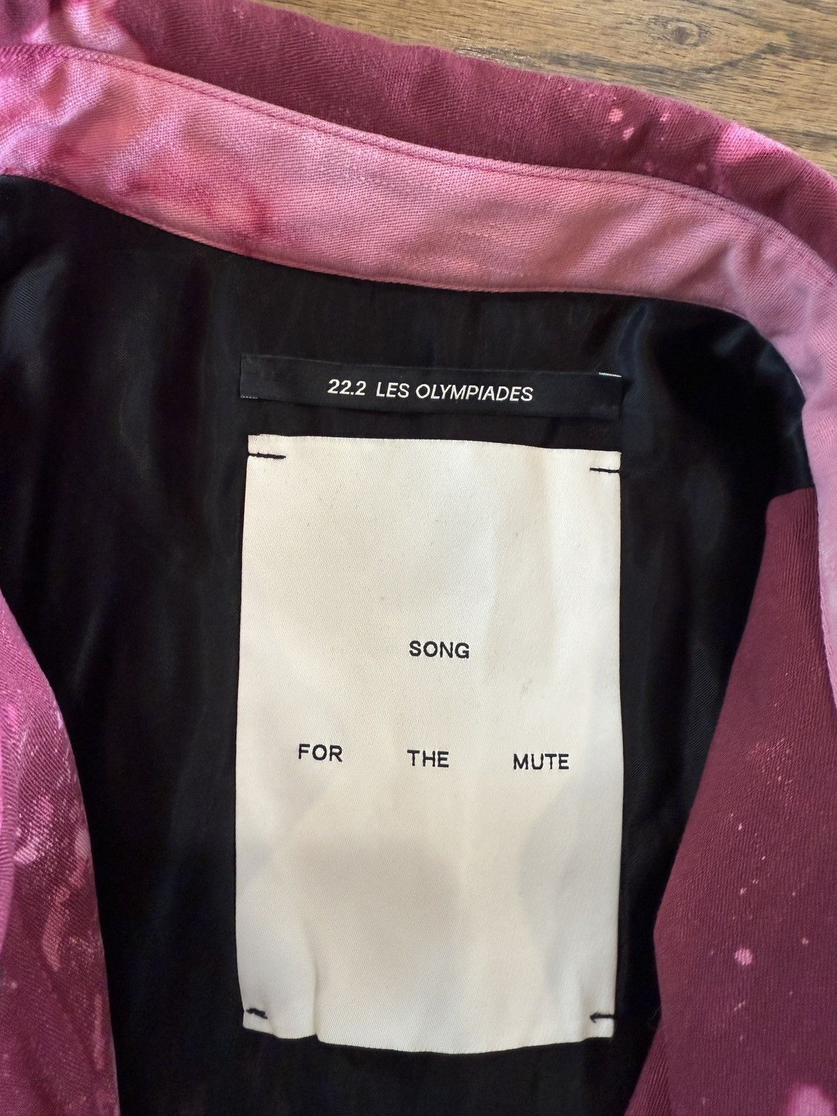 Song For The Mute Song for the Mute Jacket (Pink Acid Wash) Size US L / EU 52-54 / 3 - 6 Thumbnail
