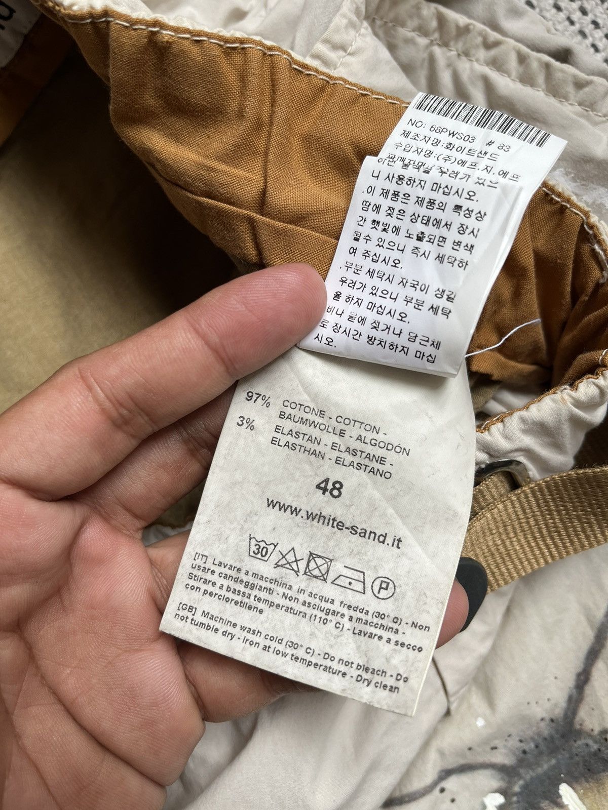Other White sand printed Bee pants Size US 34 / EU 50 - 7 Thumbnail