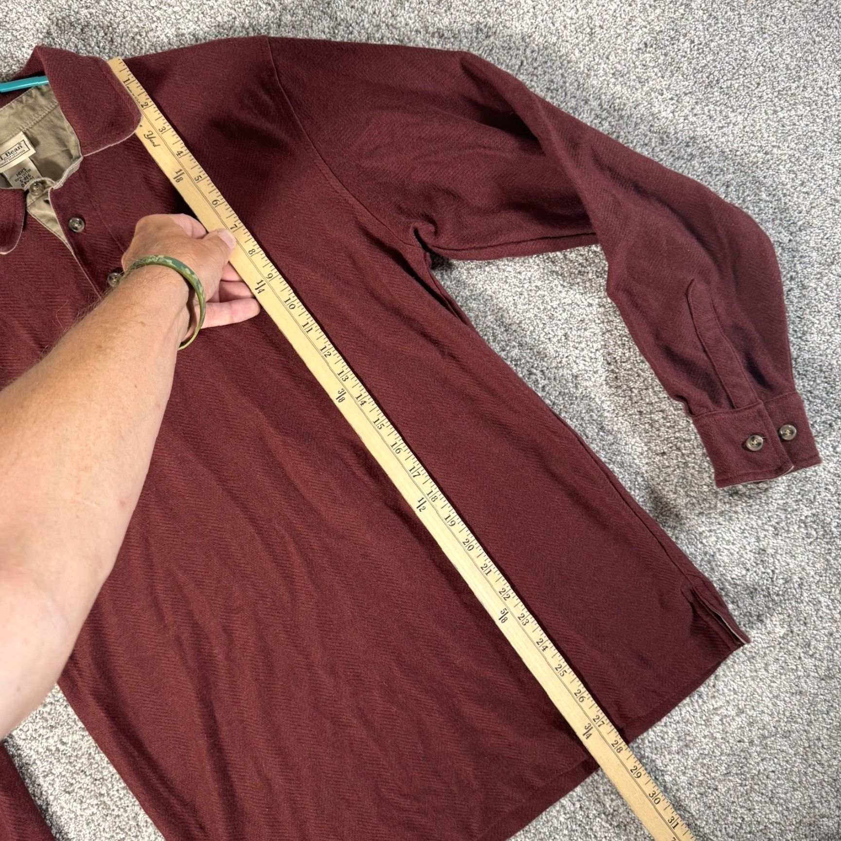 Vintage VINTAGE L. L. Bean Polo Shirt Men Small Red Cotton Knit Casual Preppy Dark Academia 90s 00s All Seasons Placket Size US S / EU 44-46 / 1 - 2 Thumbnail