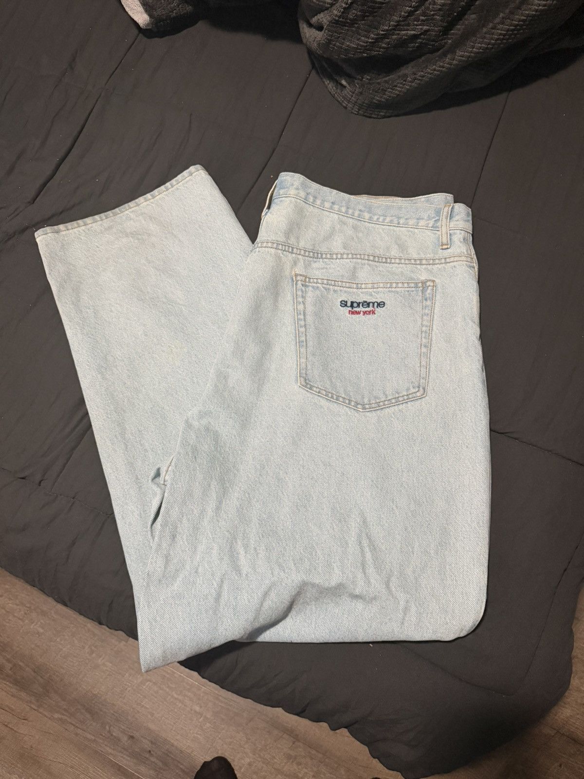 Streetwear × Supreme Supreme Baggy Jeans - Dirty Indigo | Grailed