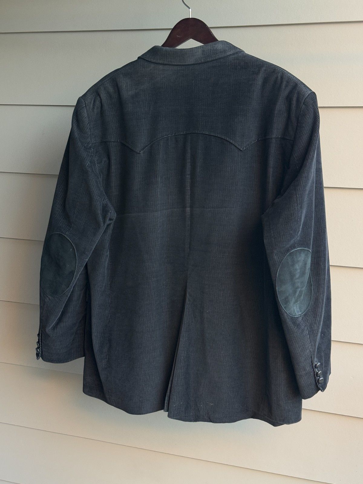 Cowboy Equipment VTG CCC Western Wear Black Corduroy Blazer Elbow Patches 52L Size US XXL / EU 58 / 5 - 8 Thumbnail