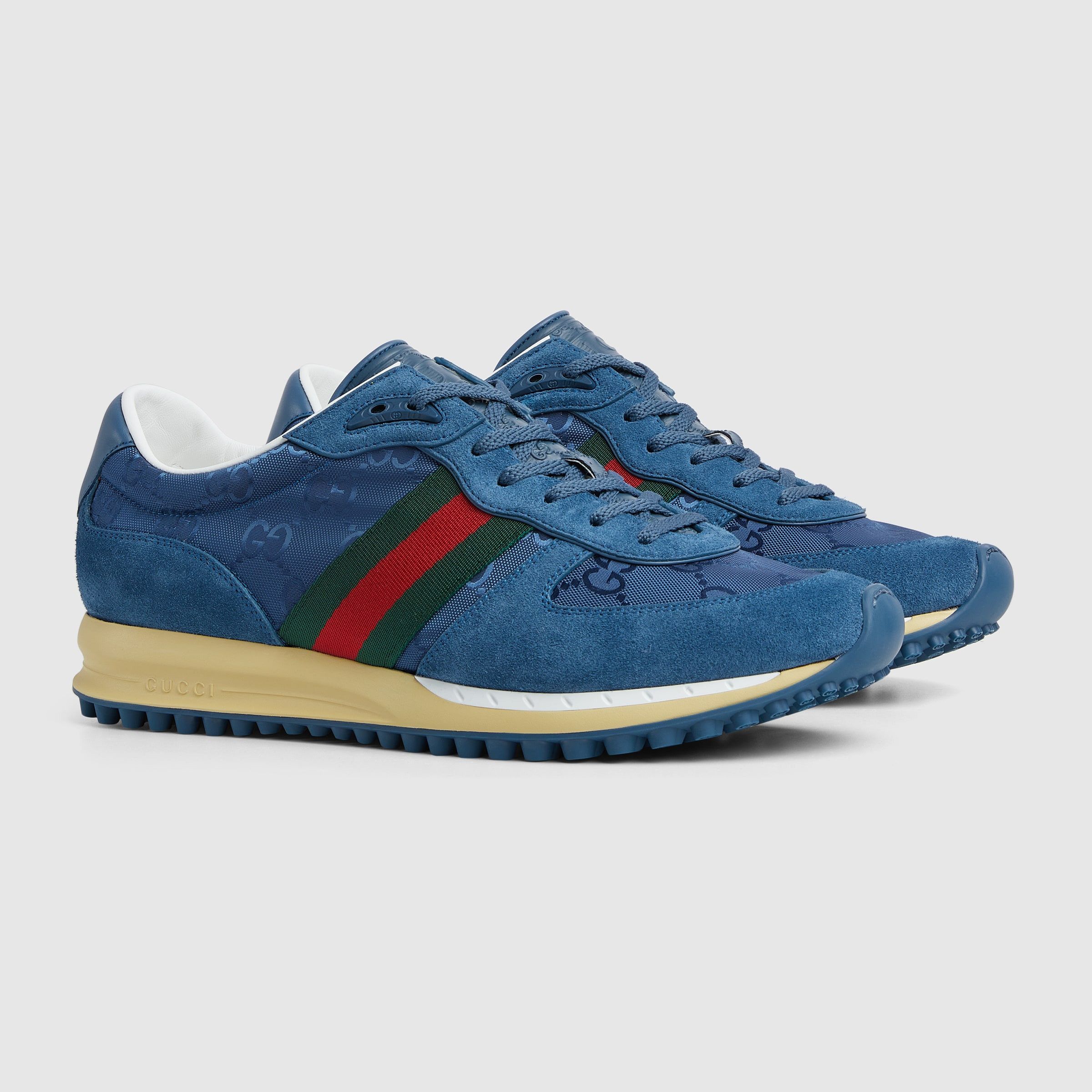Gucci o1mt1gz0226 Men's Gucci Re-Motion Sneakers in Blue Size US 8 / EU 41 - 2 Thumbnail