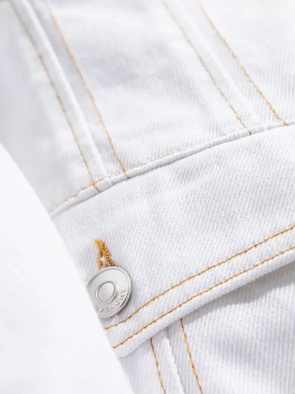 Givenchy o1n1vont0326 Denim Jacket in White Size XS / US 0-2 / IT 36-38 - 4 Thumbnail