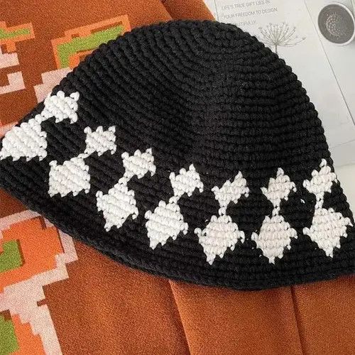 Other Flower Crochet Bucket Hat Size ONE SIZE - 3 Thumbnail