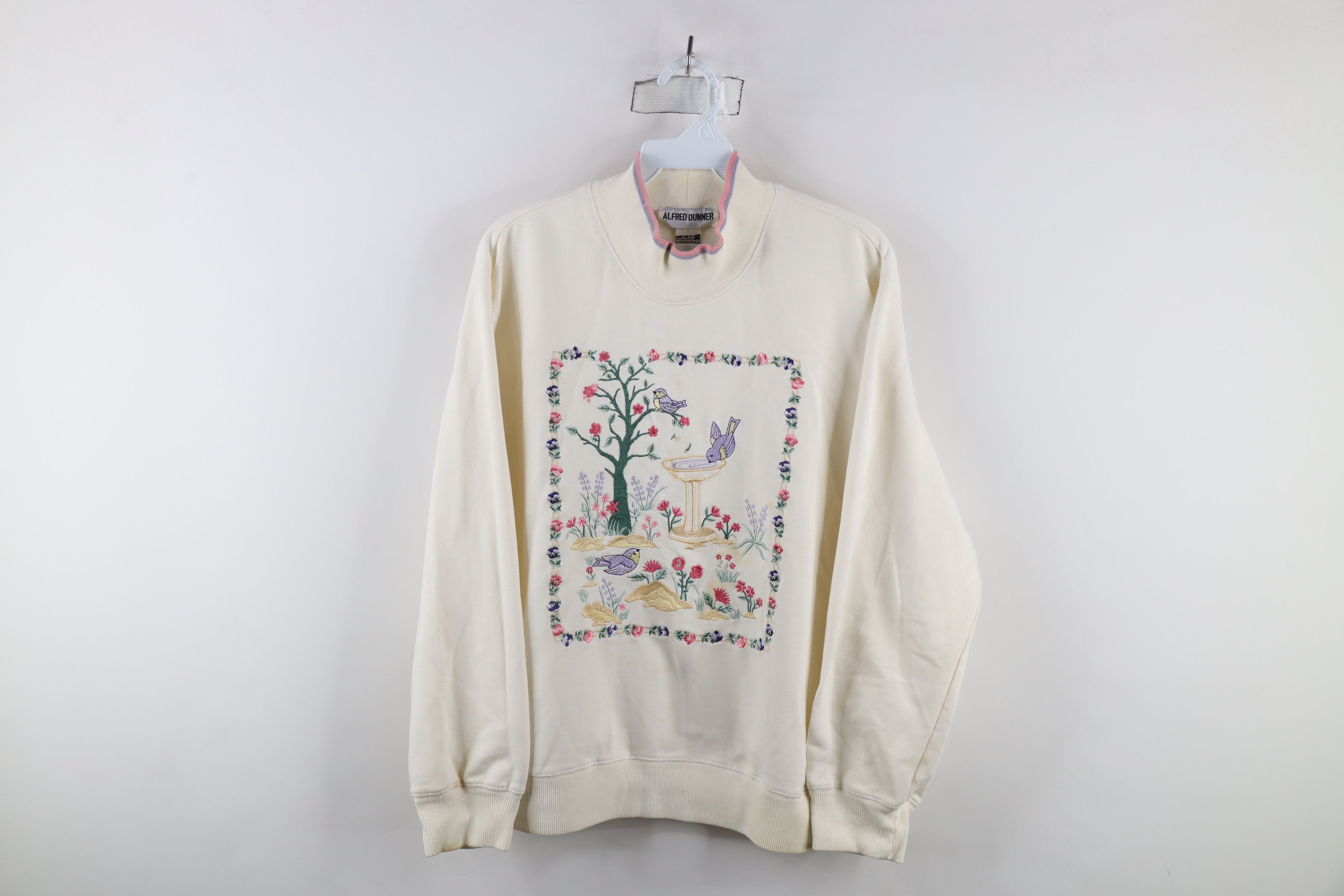 Vintage Vintage 90s Country Primitive Flower Birds Sweatshirt Size M / US 6-8 / IT 42-44 - 1 Thumbnail