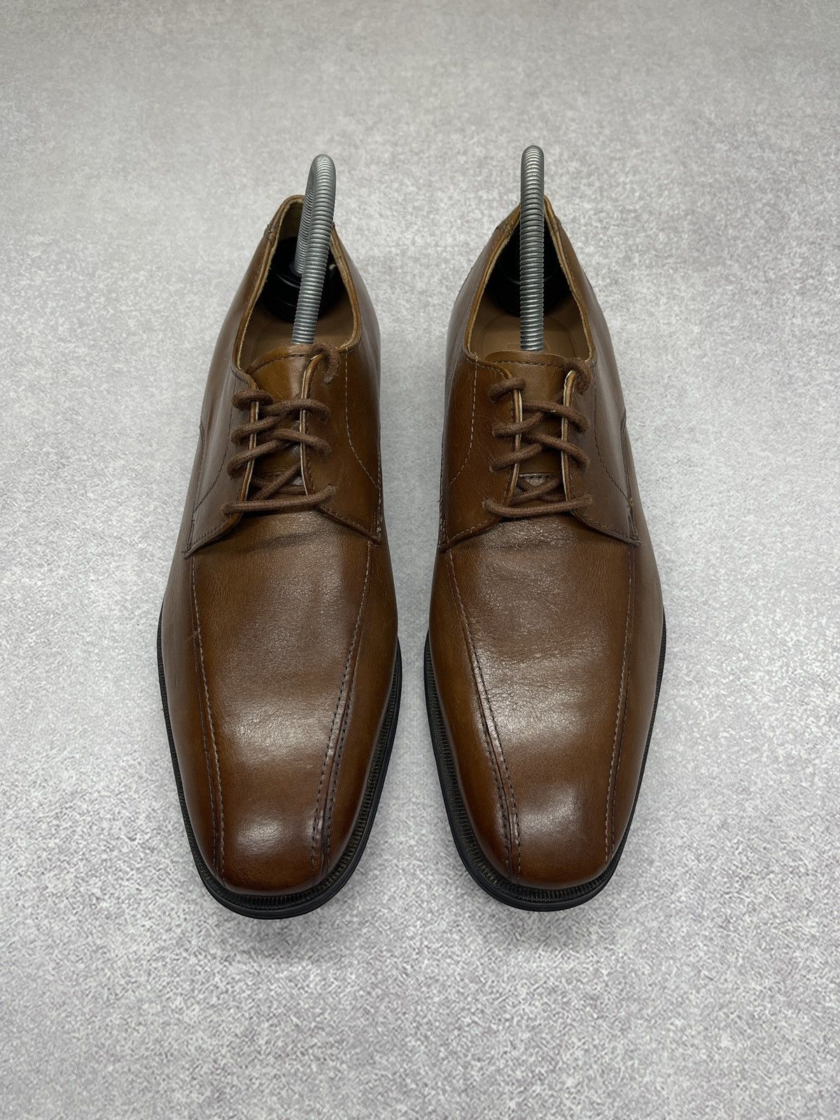Clarks New Clarks Gilman Mode Leather Shoes Brown Size 41 Size US 7 / EU 40 - 4 Thumbnail