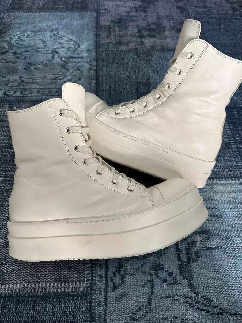 Rick Owens Rick Owens Main Line Pure White Platform Big Converse shoe Size US 10 / EU 43 - 3 Thumbnail