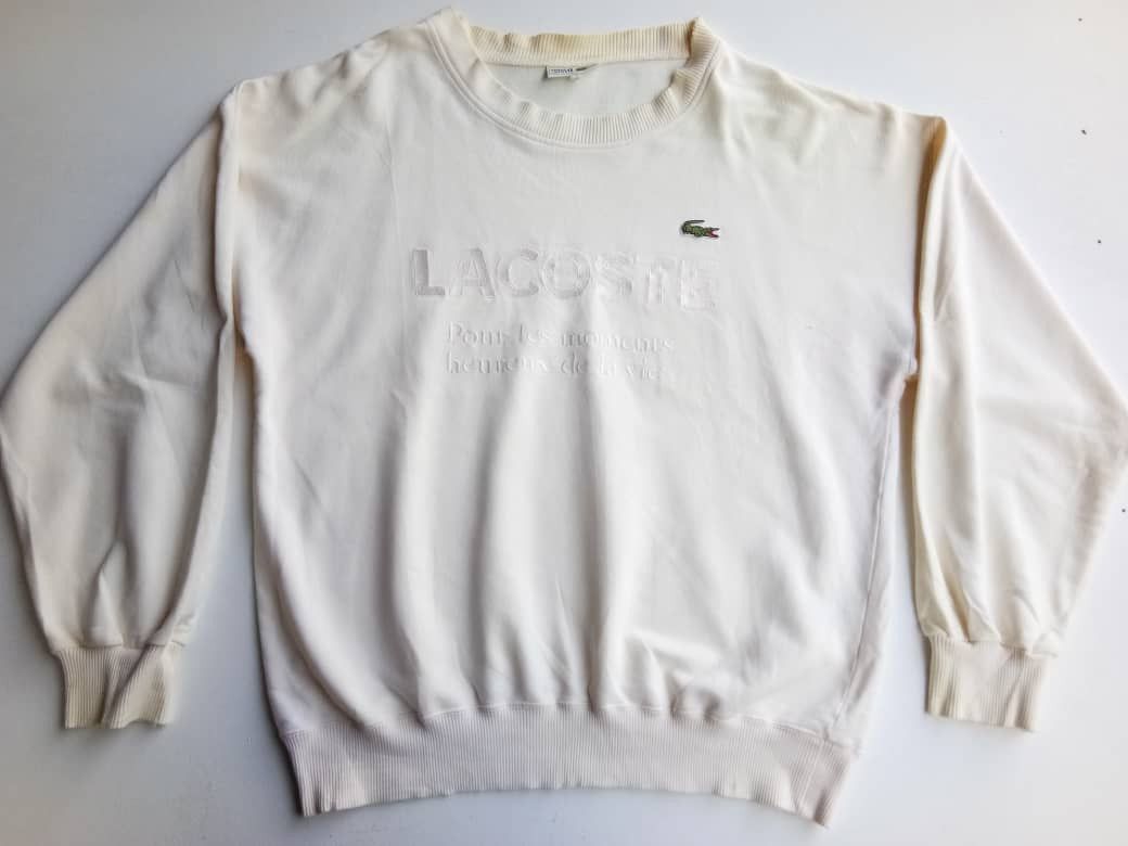Japanese Brand × Lacoste × Vintage Vintage Chemise Lacoste Pour Les Moments Hereux De La Vie Size US XL / EU 56 / 4 - 5 Thumbnail