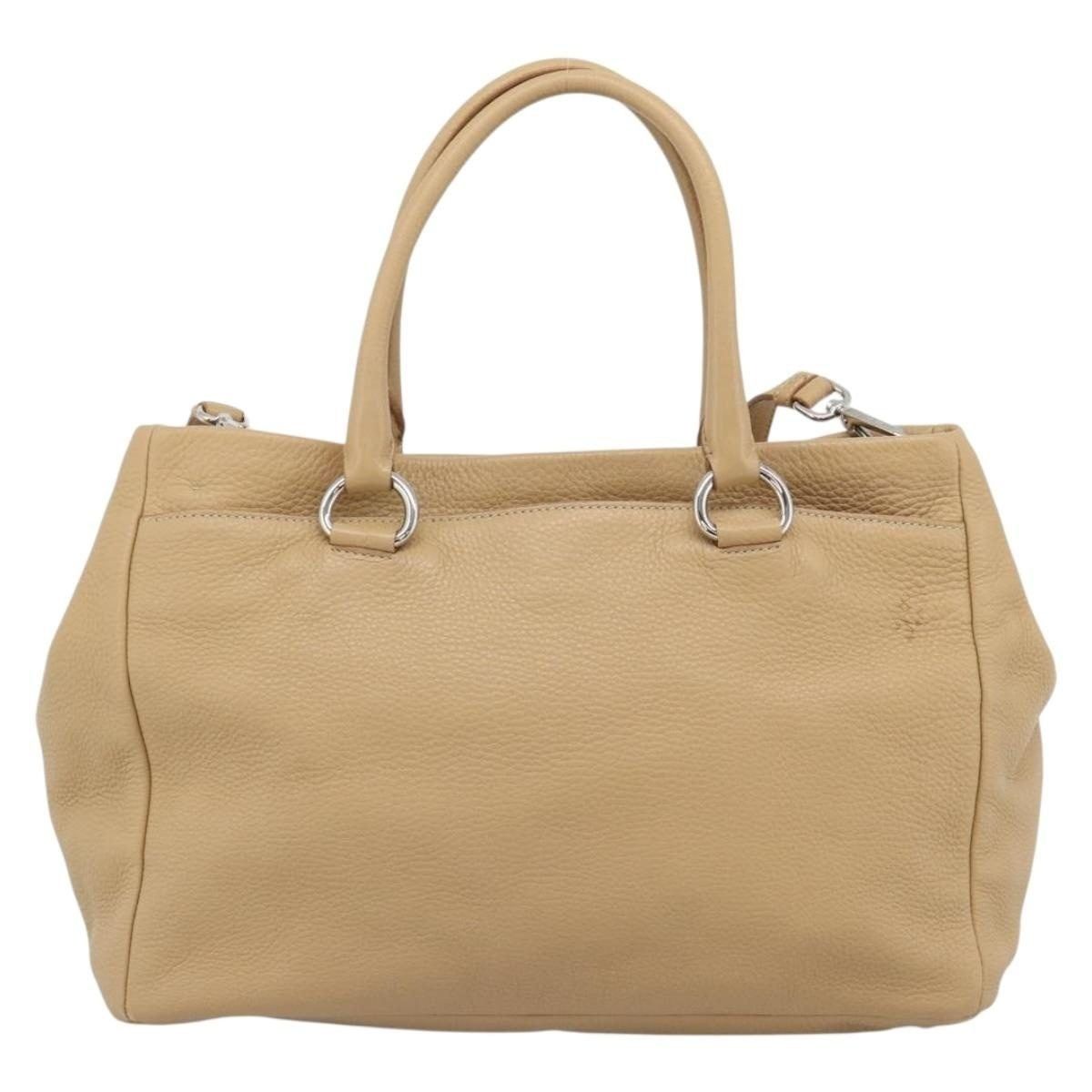 Prada Prada Vitello Handbag Beige Size ONE SIZE - 2 Thumbnail