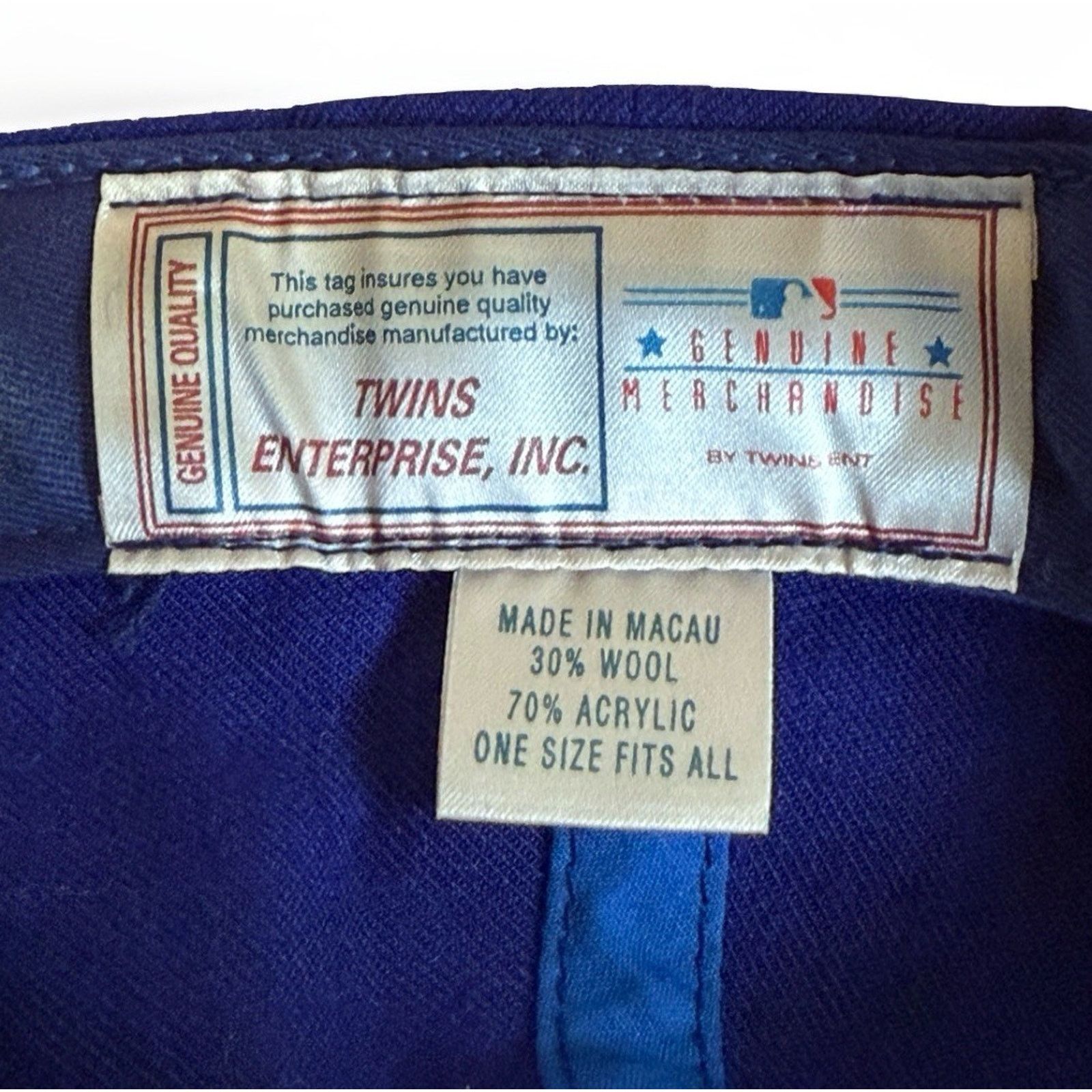 Other Vintage Chicago Cubs Baseball Hat Red Brim Blue Wool Blend Size ONE SIZE - 5 Thumbnail