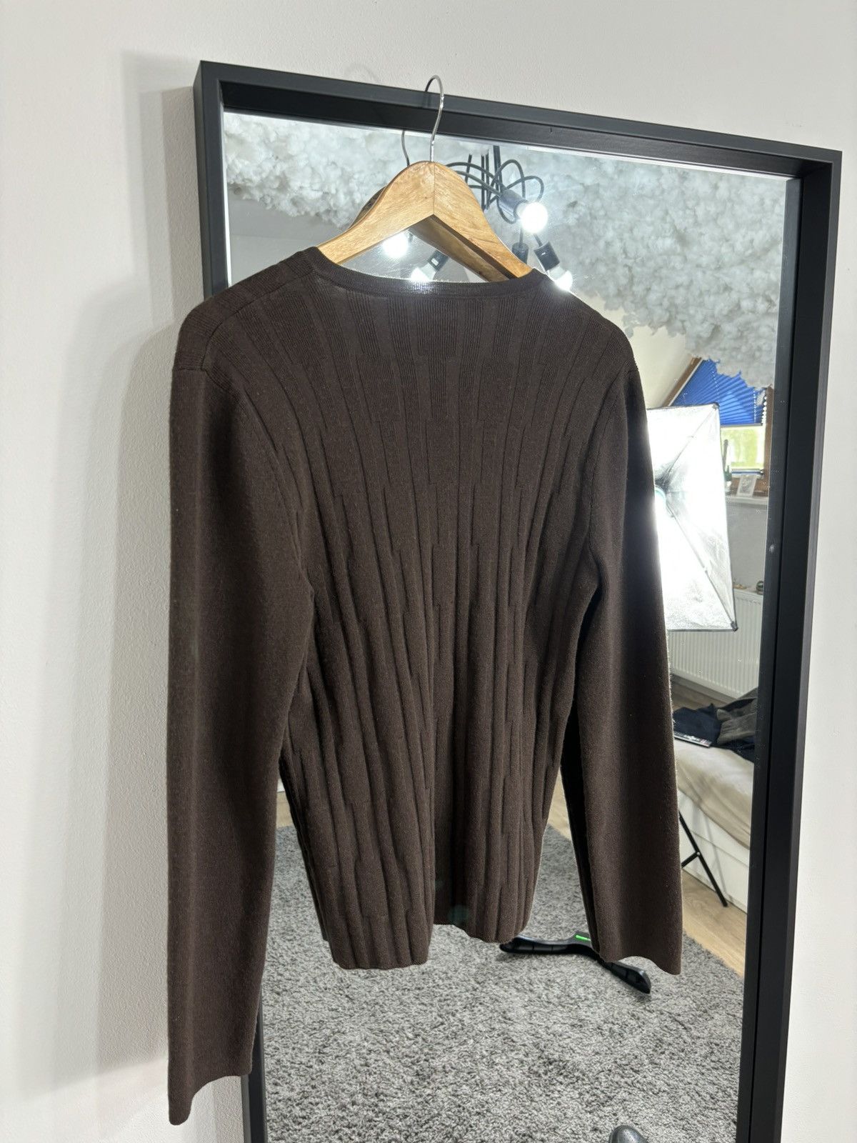 Ermenegildo Zegna × Z Zegna Luxury Z Zegna Knit Sweater Old Money Brown Designer Vintage Size US M / EU 48-50 / 2 - 8 Thumbnail