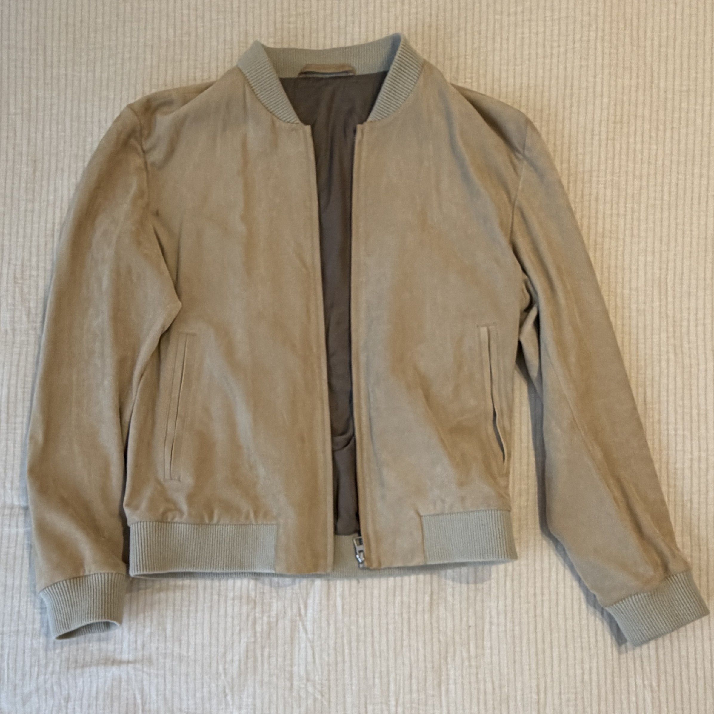 Hugo Boss BOSS x Beckham Suede Bomber Jacket Brown Size L Size US L / EU 52-54 / 3 - 2 Thumbnail