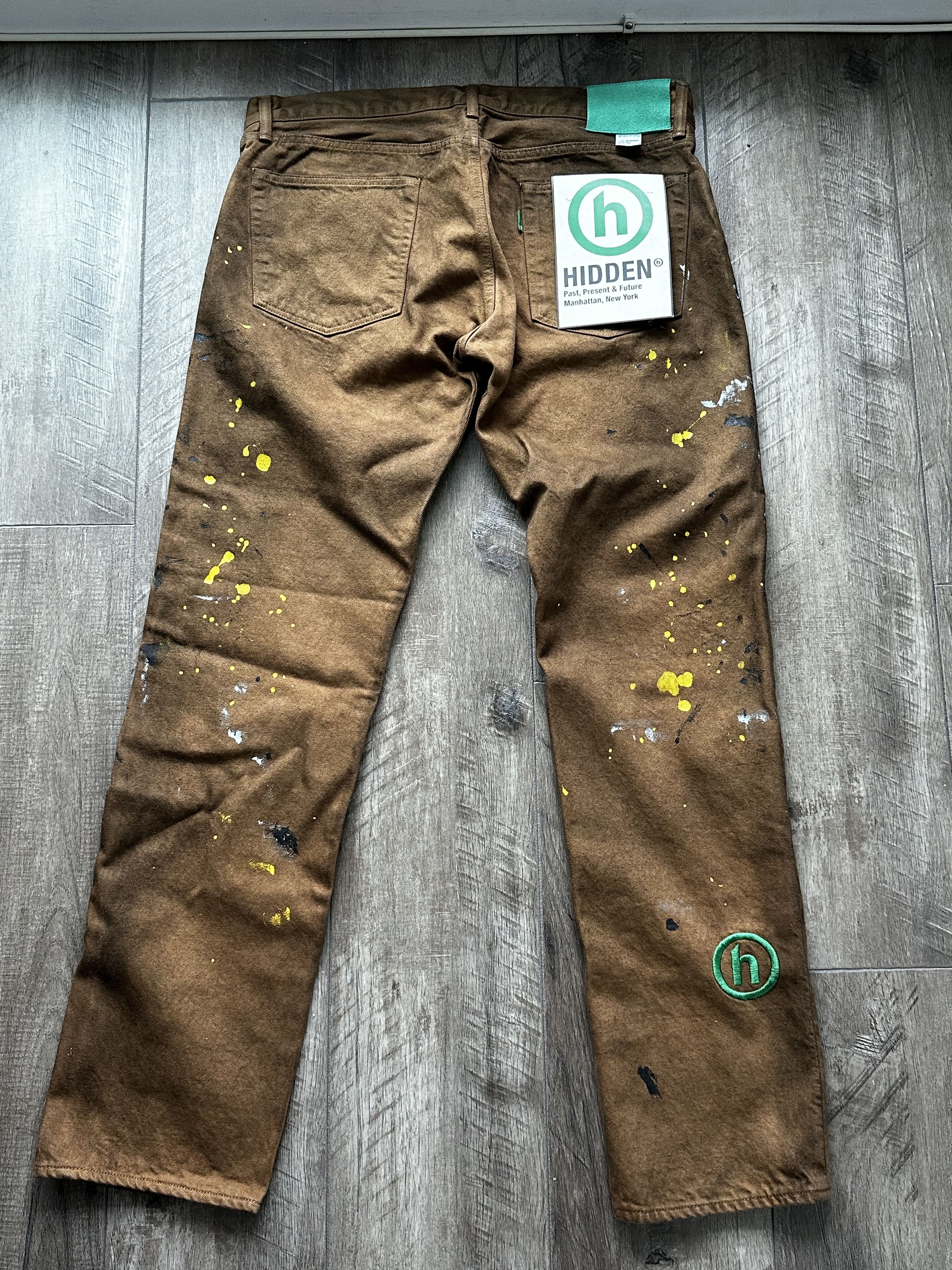 Image of Hidden Ny Painter Pants in Brown, Men's (Size 34)