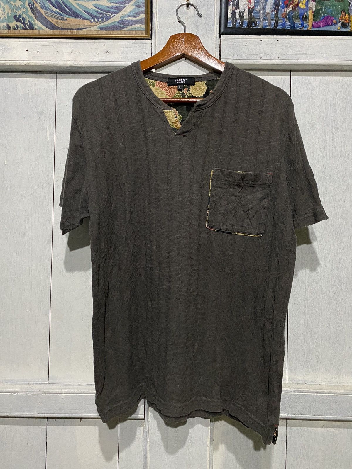 Designer × Japanese Brand × Yohji Yamamoto Sacsny Y'saccs Pocket Tee Size US L / EU 52-54 / 3 - 1 Thumbnail