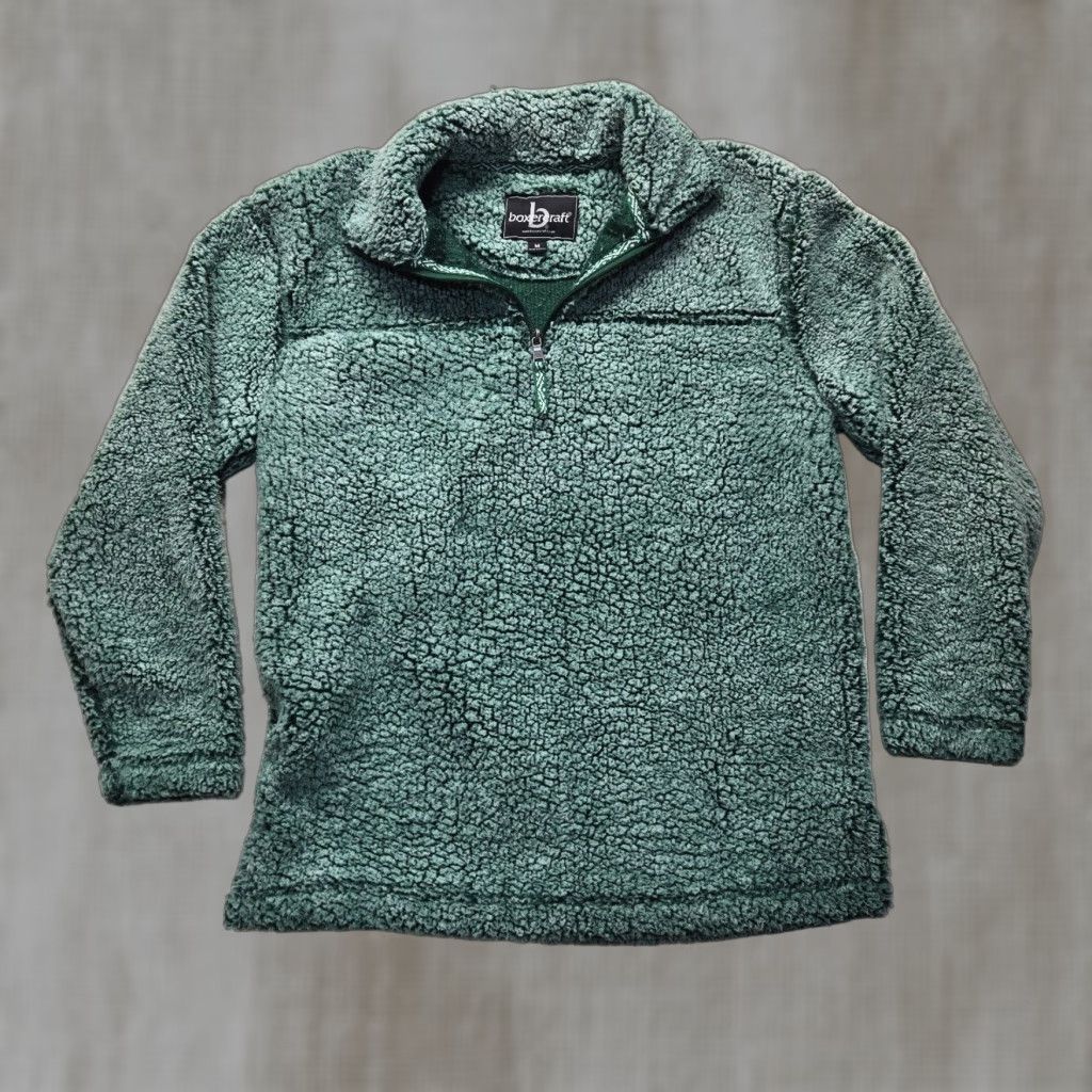Vintage Boxercraft Women's Green Sherpa Jacket Coat Long Sleeve Medium Adult Size M / US 6-8 / IT 42-44 - 1 Thumbnail