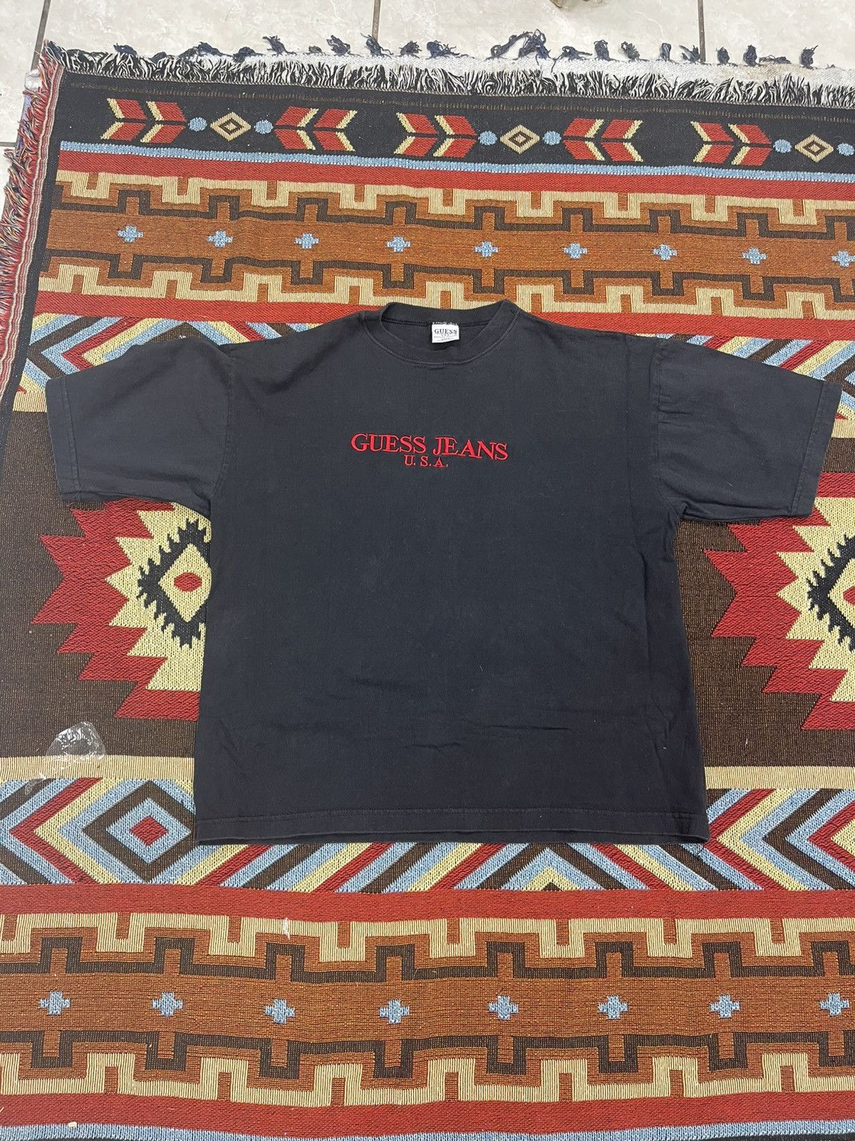 Guess × Vintage VTG 80s Y2K GUESS JEANS BOXY FIT Size US M / EU 48-50 / 2 - 1 Thumbnail