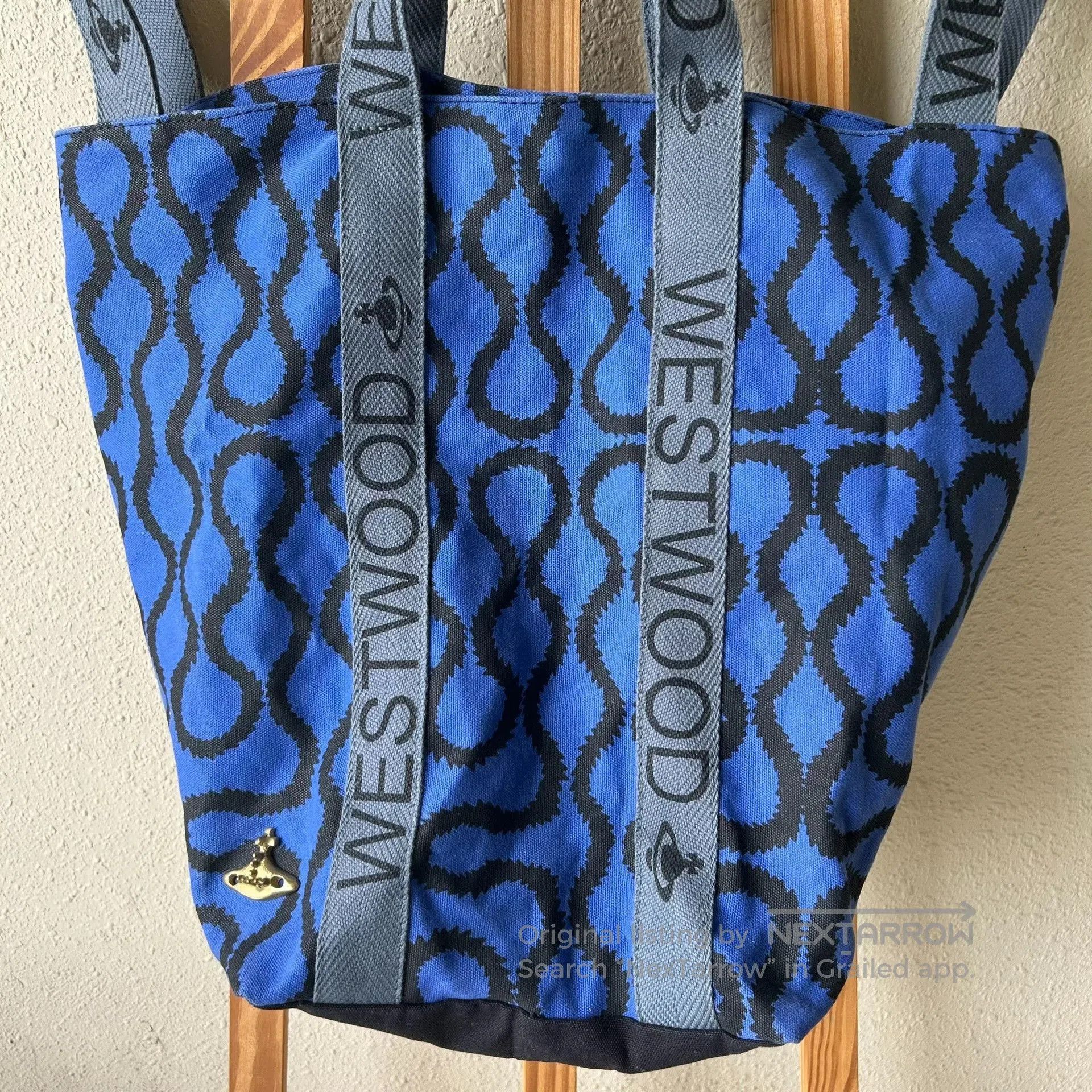 Vivienne Westwood Vivienne Westwood Vintage Pirate Print Canvas Shoulder Bag. Size ONE SIZE - 6 Thumbnail
