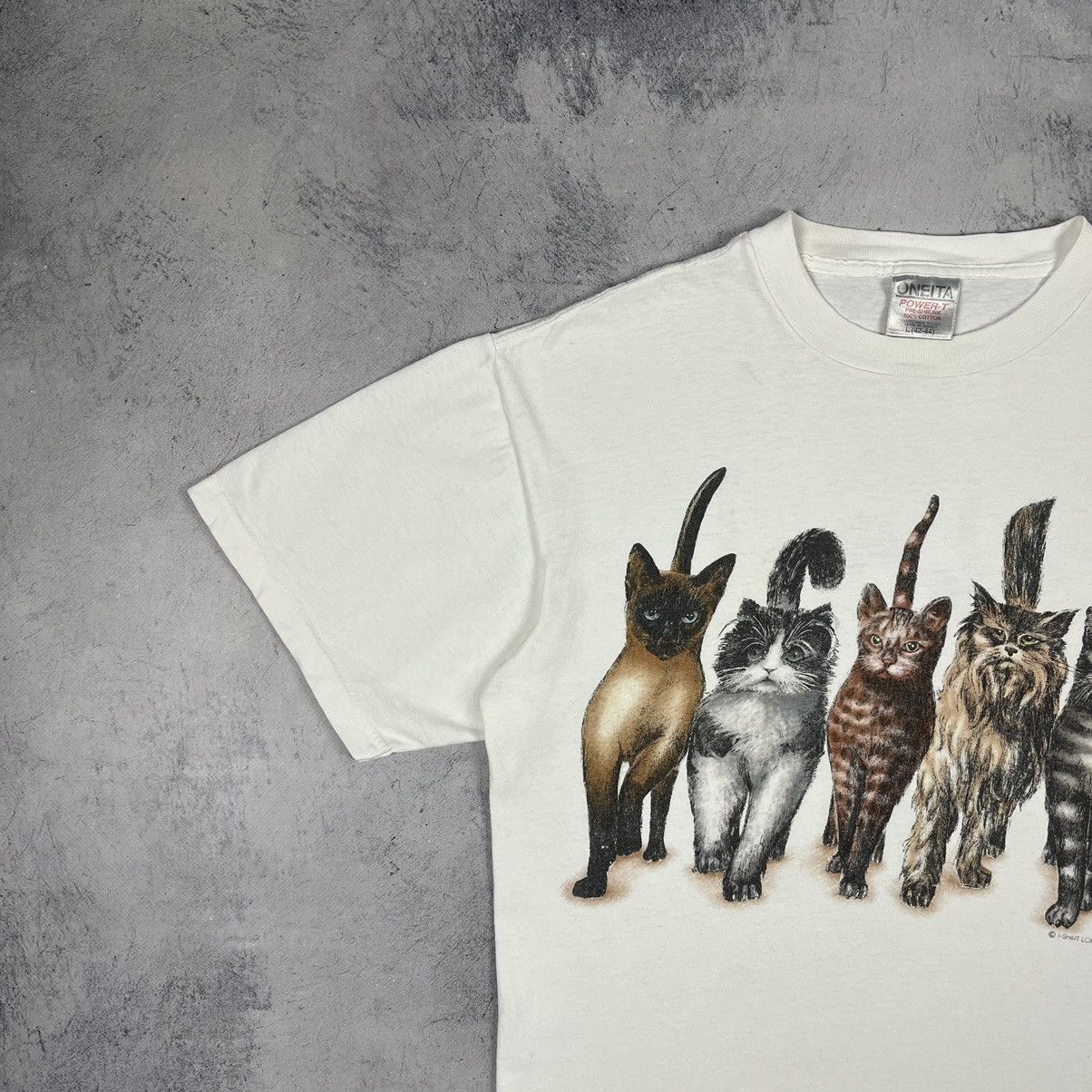 Vintage Vintage Cat’s humor cute graphic tee 90’s Size US L / EU 52-54 / 3 - 10 Thumbnail
