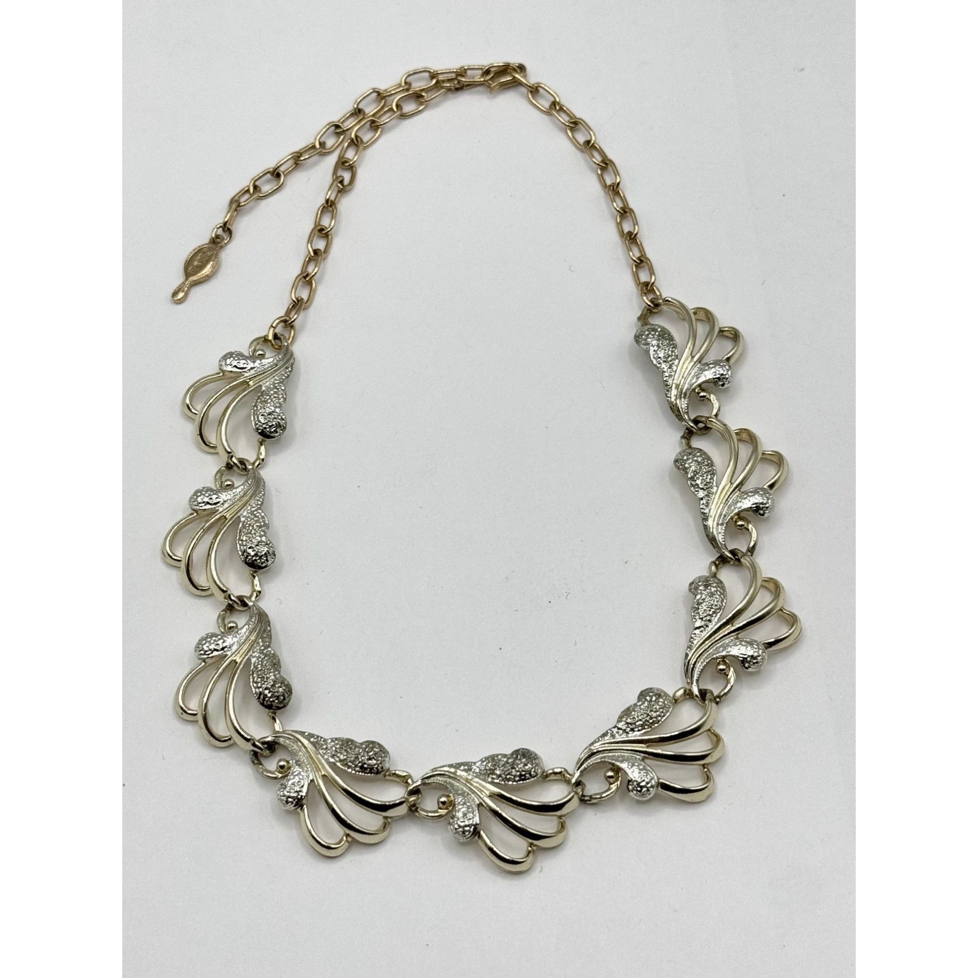 Vintage Vintage Sarah Coventry gold silver collar necklace Size ONE SIZE - 1 Thumbnail