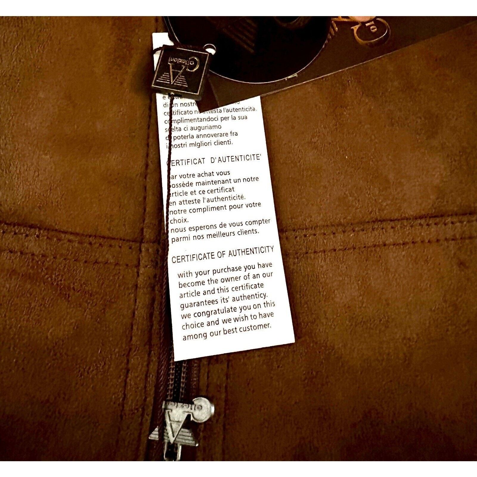 Armani Collezioni Collezioni Brown Faux Suede Jacket NWT Men’s M Made in Italy Size US M / EU 48-50 / 2 - 7 Thumbnail