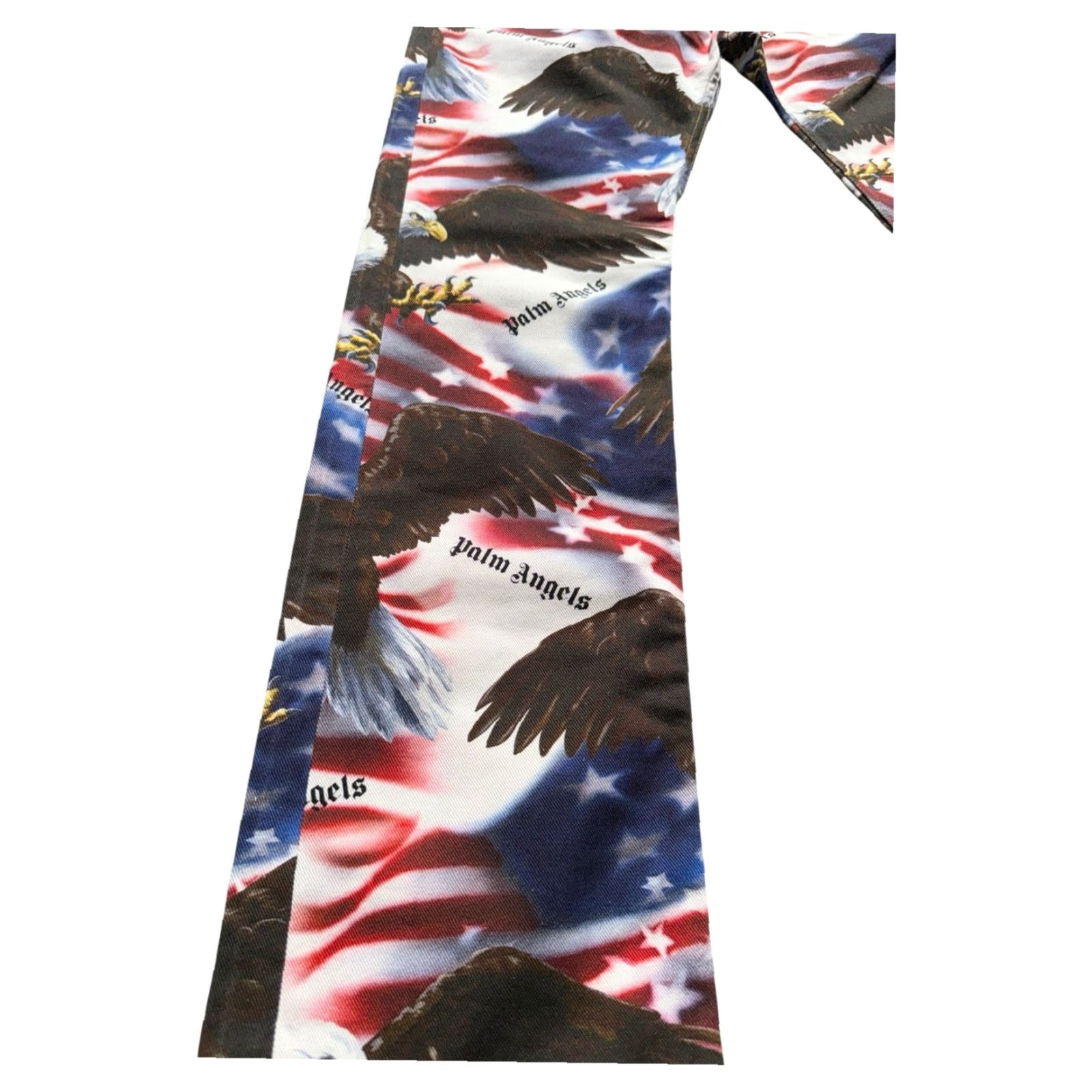 Palm Angels Palm Angels Jeans Men Size 34 Striped Stars Eagle Stripes Multicolor 32in Inseam Straight RARE Size US 34 / EU 50 - 5 Thumbnail