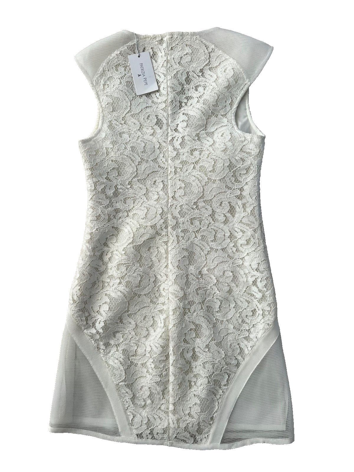 Patrizia Pepe Patrizia Pepe Lace Mini Dress White ( IT 42 / US 6 ) Size S / US 4 / IT 40 - 5 Thumbnail