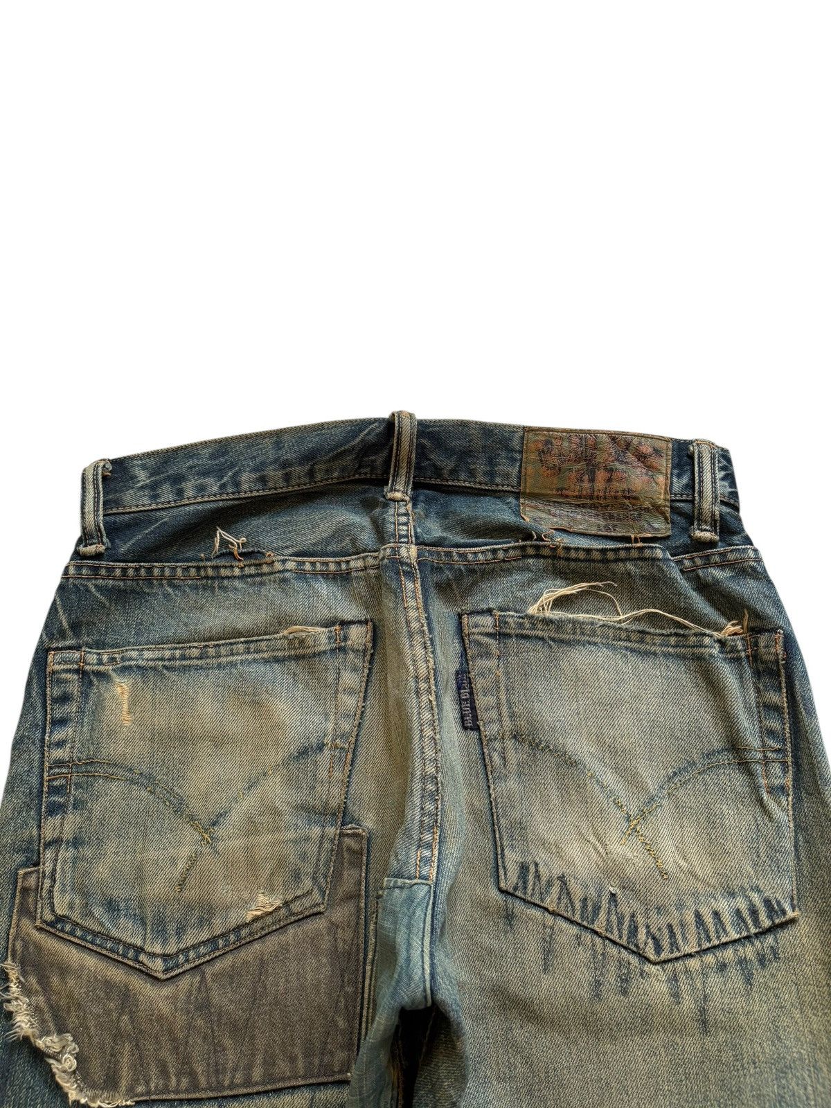 Blue Blue Japan Japanese Hr Market X Blue Blue Japan Mud Wash Loose Jeans Size US 30 / EU 46 - 8 Thumbnail