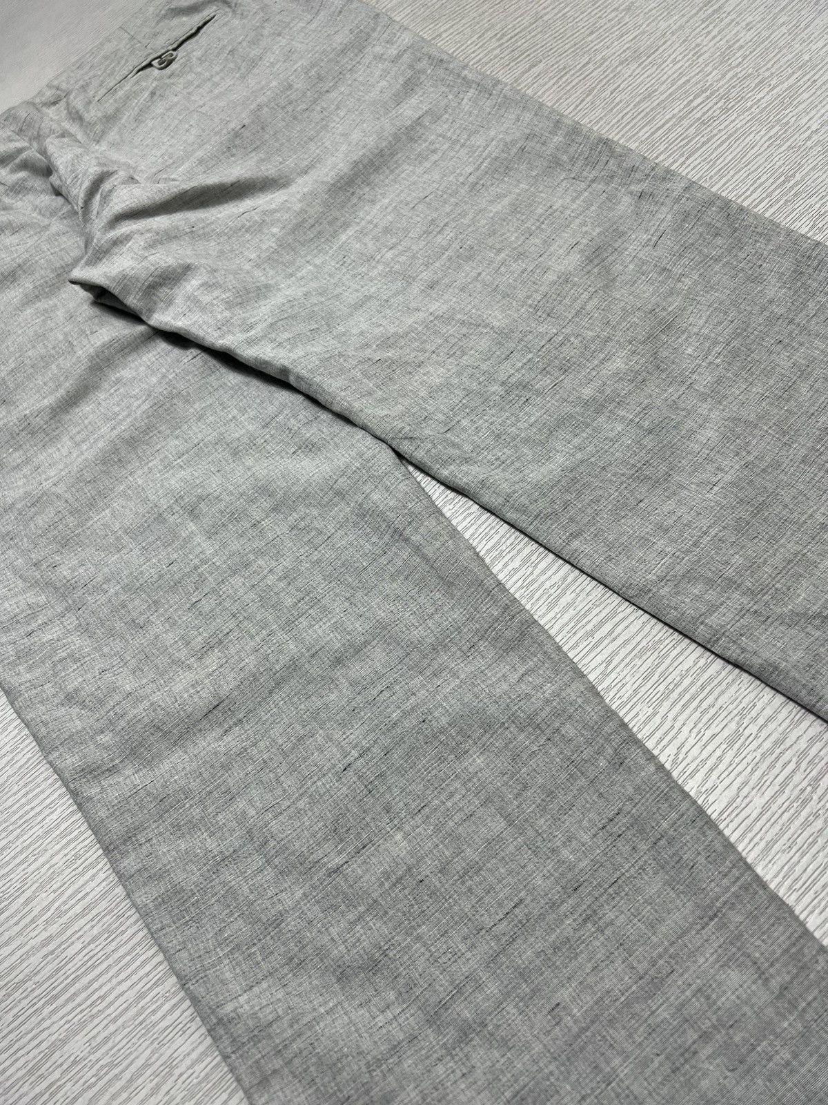 Loro Piana Loro Piana - Flax Virgin Wool Linen Blend Drawstring Trouser Size US 40 / EU 56 - 14 Thumbnail