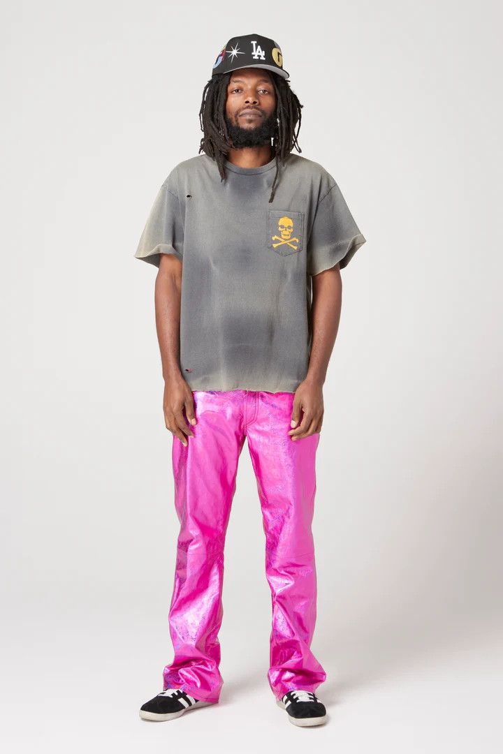 o1mle0725 Zip T-Shirt in Black Menswear