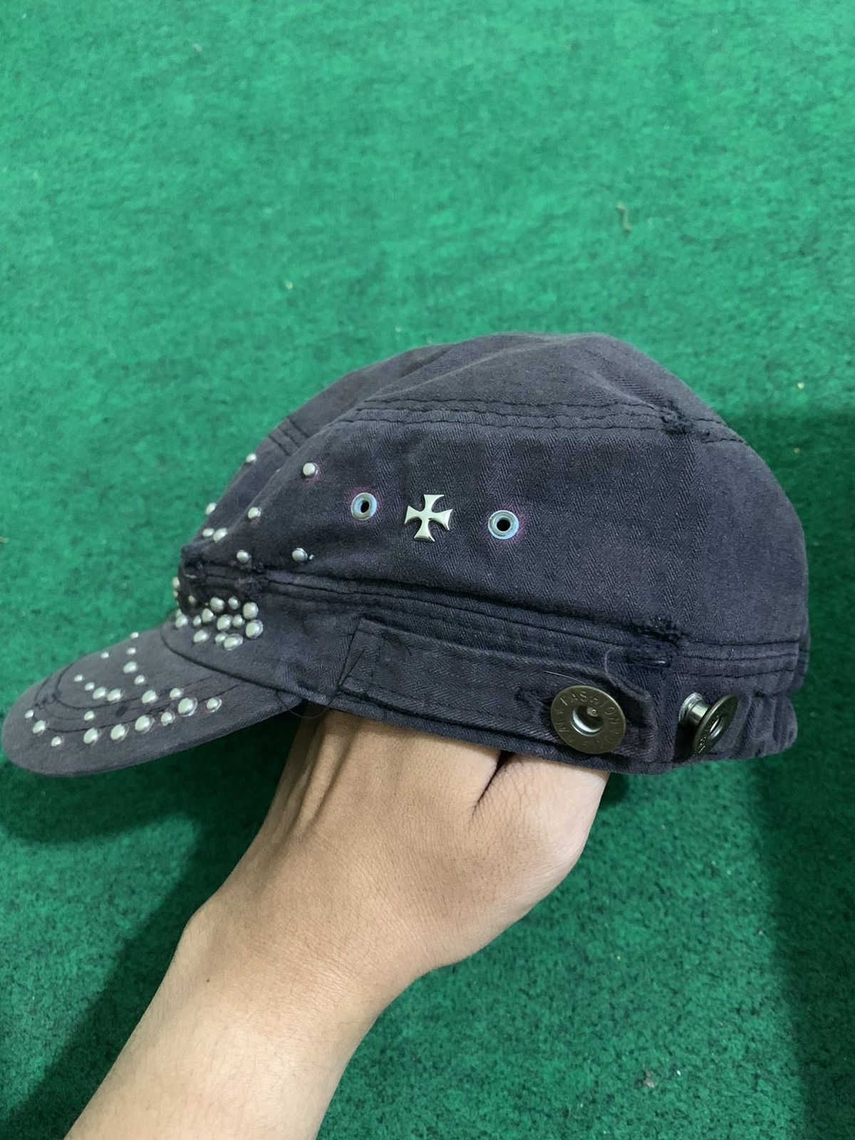 If Six Was Nine × Japanese Brand CRAZY STUDED PUNK HATS FADED Size ONE SIZE - 4 Thumbnail