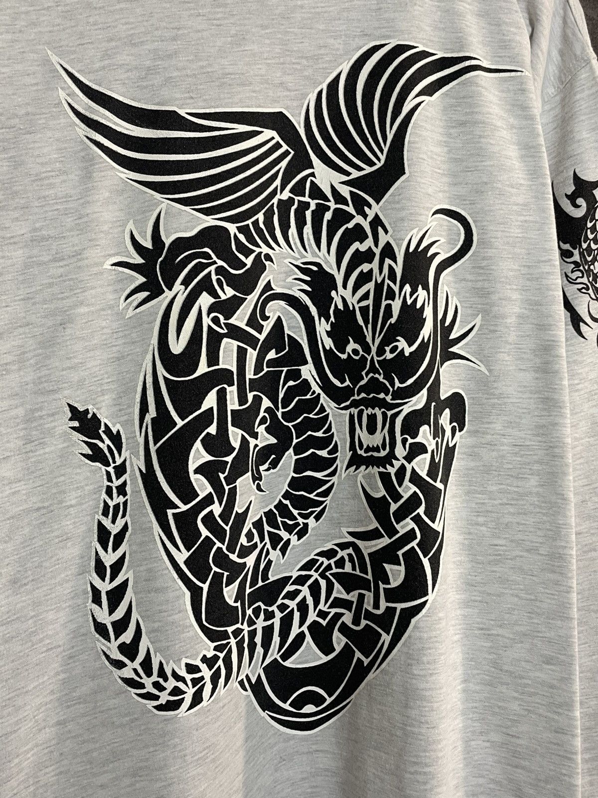 Vintage Sick Vintage 90s Japanese Dragon Tribal Longsleeve Cdg Y3 Size US L / EU 52-54 / 3 - 7 Thumbnail