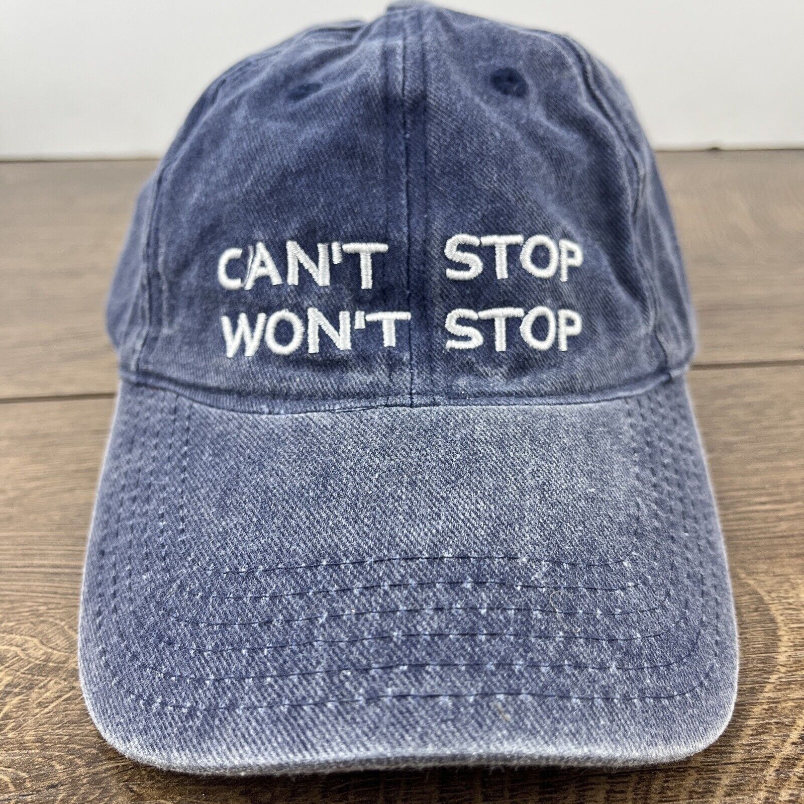 Other Won’t Stop Hat Can’t Stop Won’t Blue Hat Adjustable Adult Si Size ONE SIZE - 5 Thumbnail