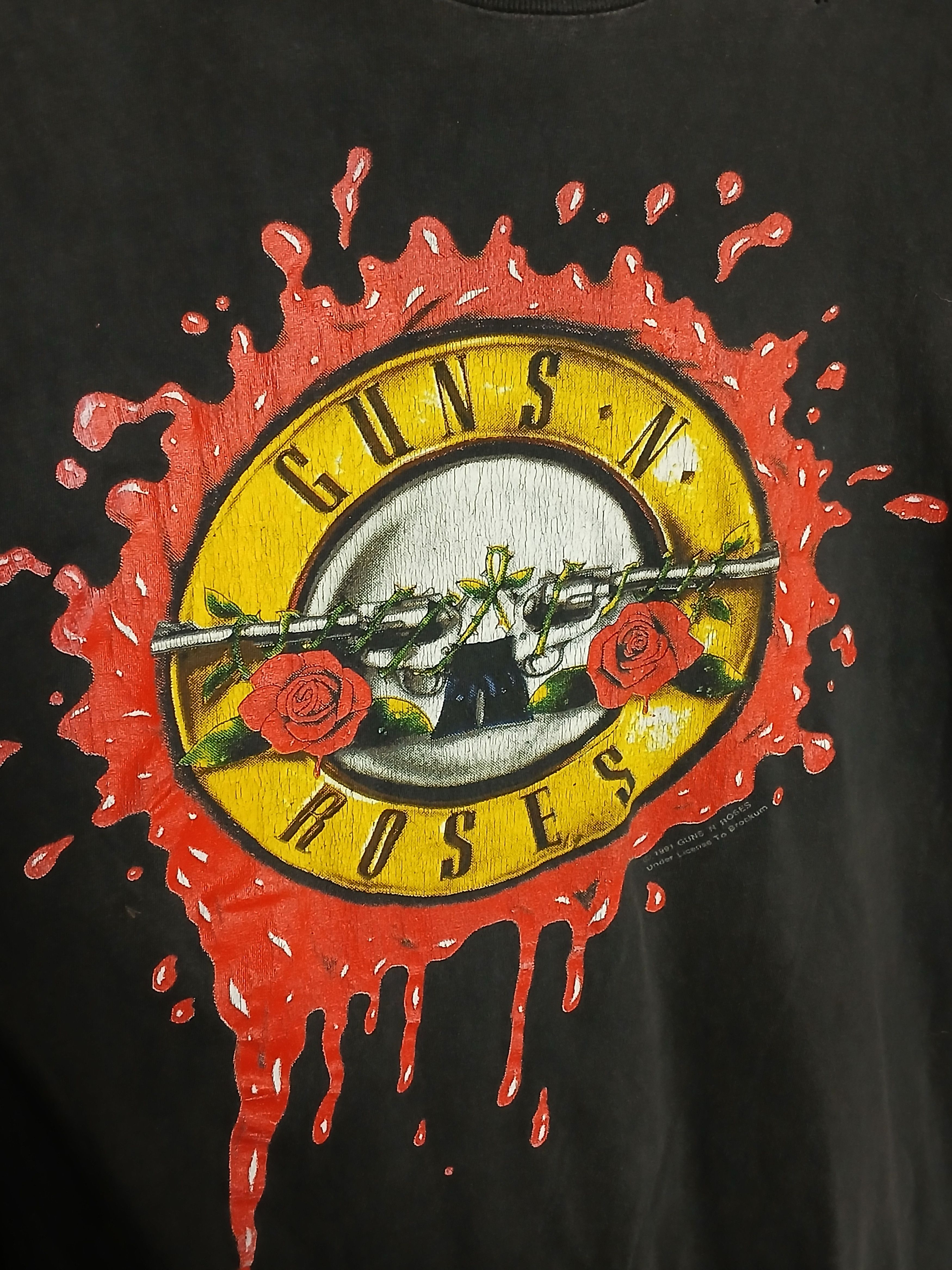 Band Tees × Guns N' Roses × Vintage Vintage 1991 Guns N Roses Get In The Ring Tour T-Shirt Size US S / EU 44-46 / 1 - 3 Thumbnail