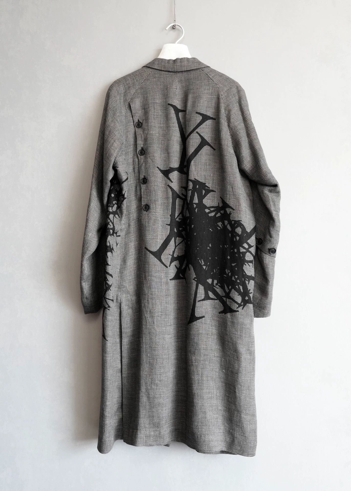 Yohji Yamamoto Yohji Yamamoto SS24 Check Overcoat J139 3 NWT Open Buttons Size US L / EU 52-54 / 3 - 5 Thumbnail