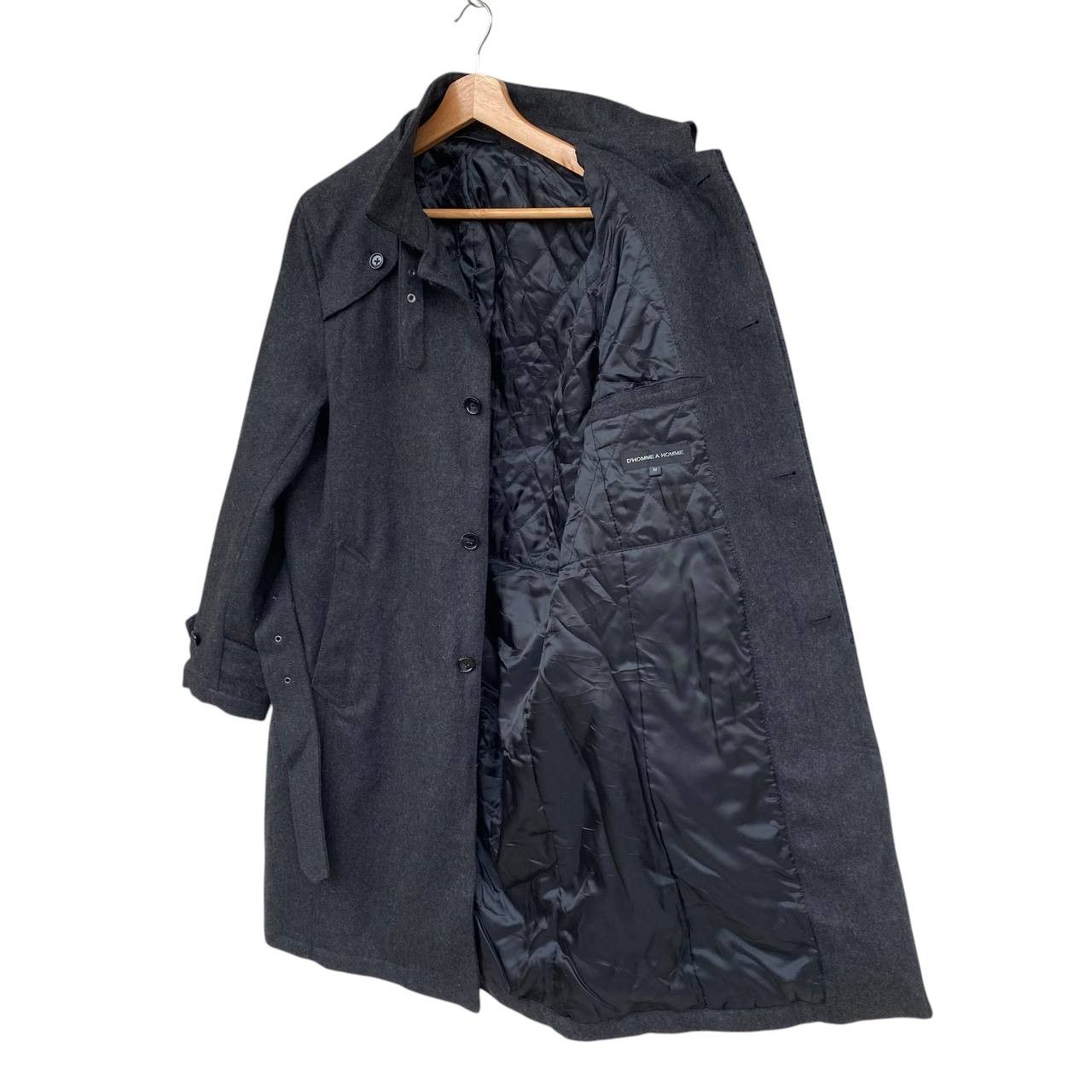 Armoire D'Homme Vintage D'Homme A Homme Wool Overcoat Quilted Lining Size US M / EU 48-50 / 2 - 8 Thumbnail