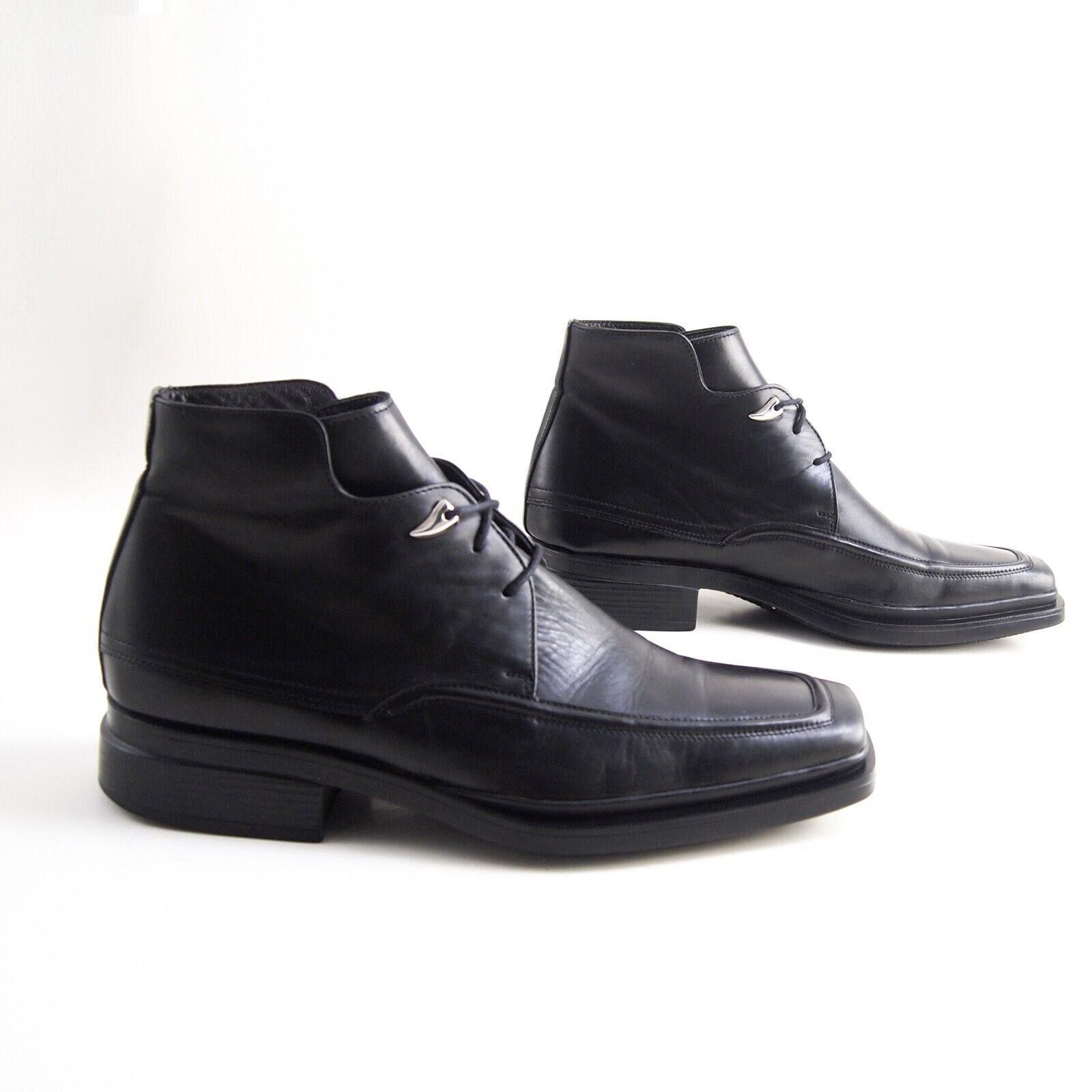 Paciotti Paciotti Chukka Boots Black Leather Mens US 8 EU 41 Size US 8 / EU 41 - 4 Thumbnail